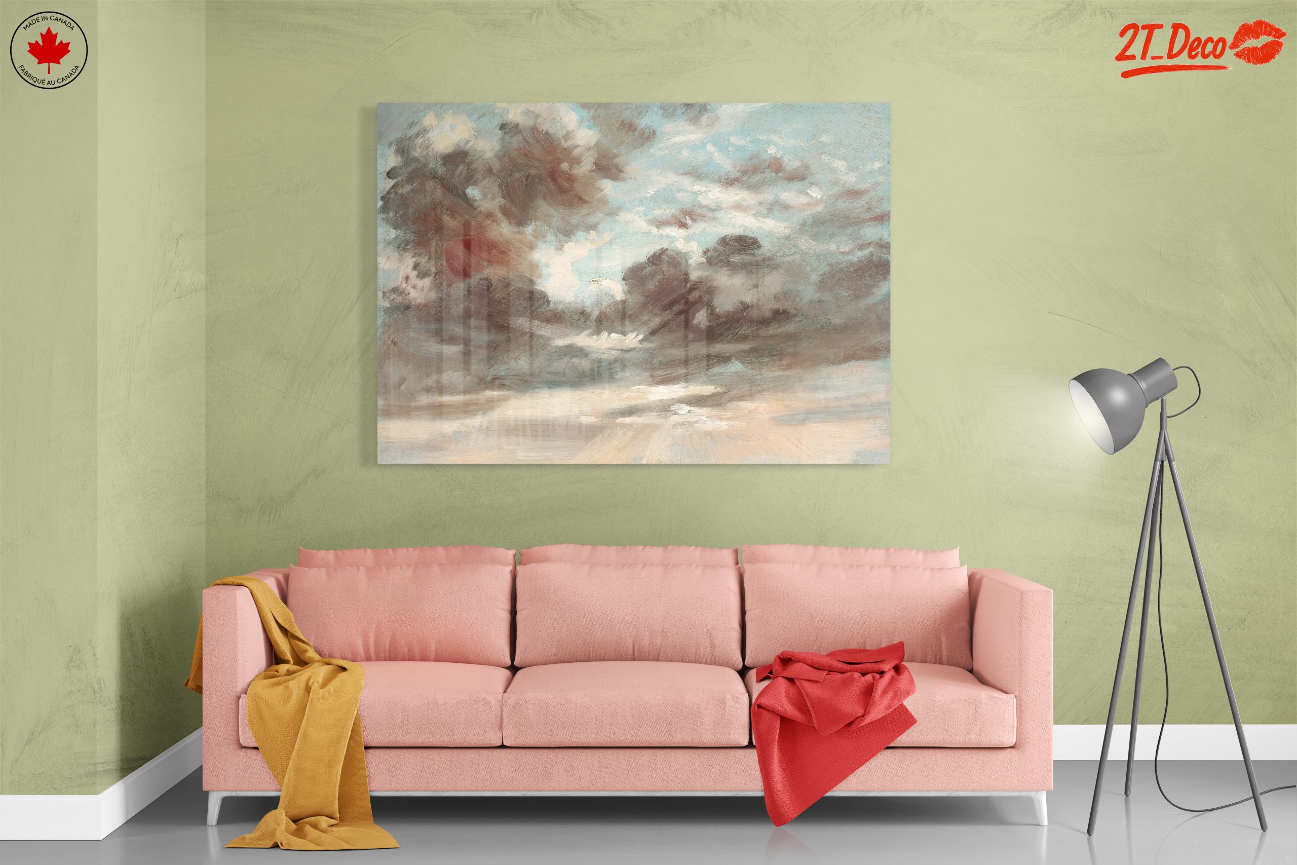 Dramatic Cloudy Sky Landscape Artwork - Image 7