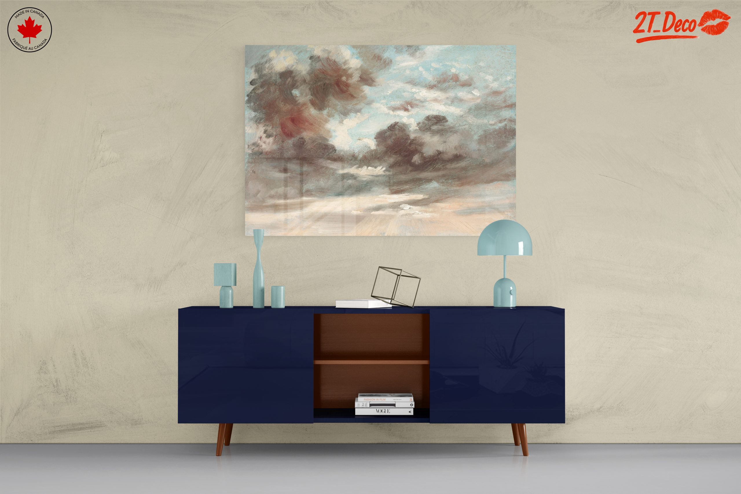 Dramatic Cloudy Sky Landscape Artwork - Image 8