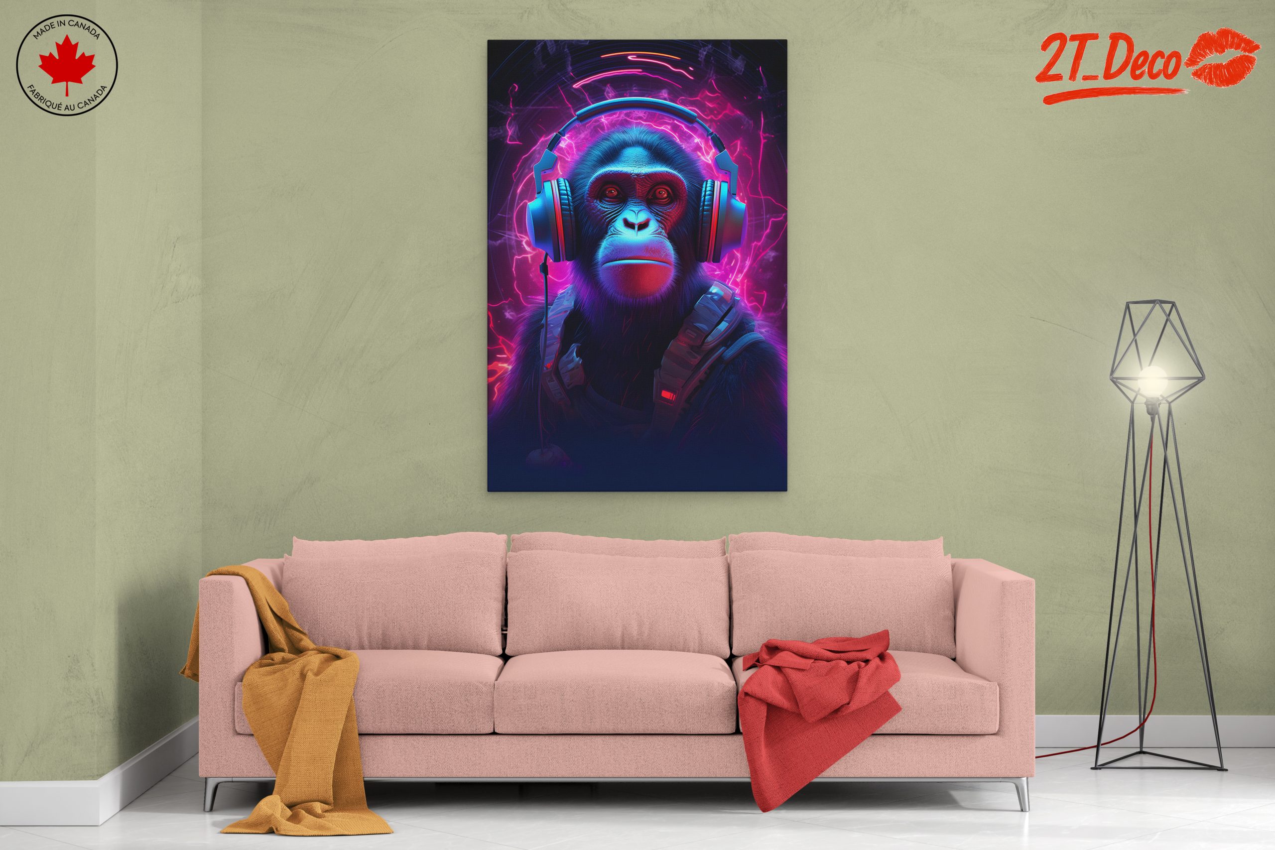 Stylized Gorilla Character with Headphones - Image 2