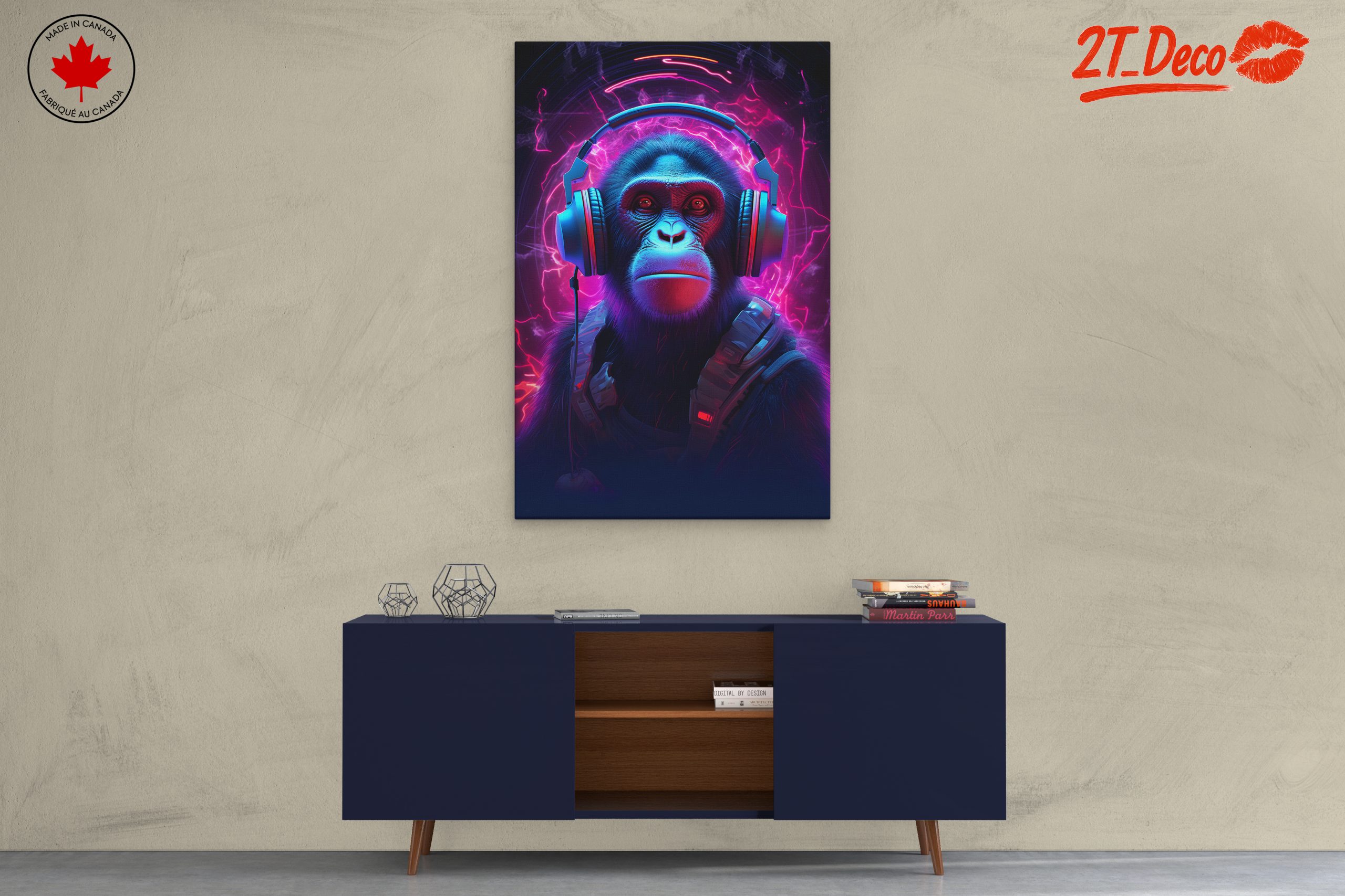 Stylized Gorilla Character with Headphones - Image 3