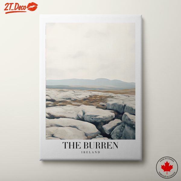 Serene Contemporary Landscape of The Burren, Ireland