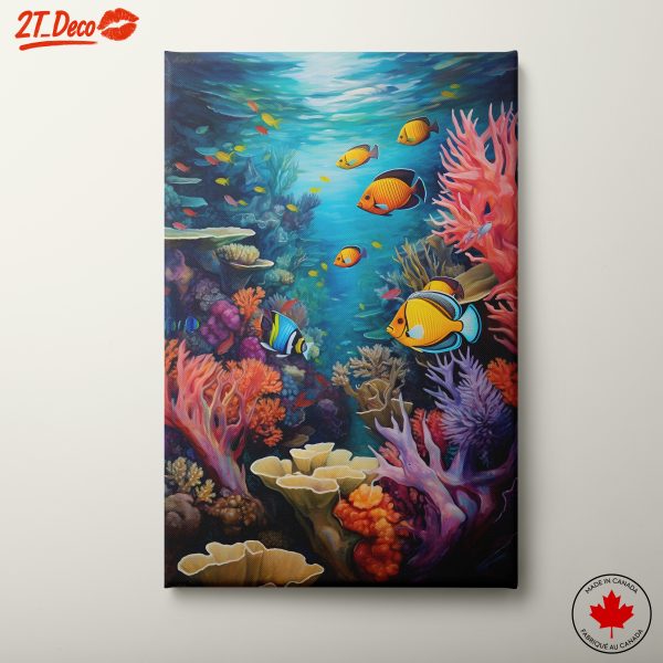 Colorful Abstract Marine Life Underwater Artwork