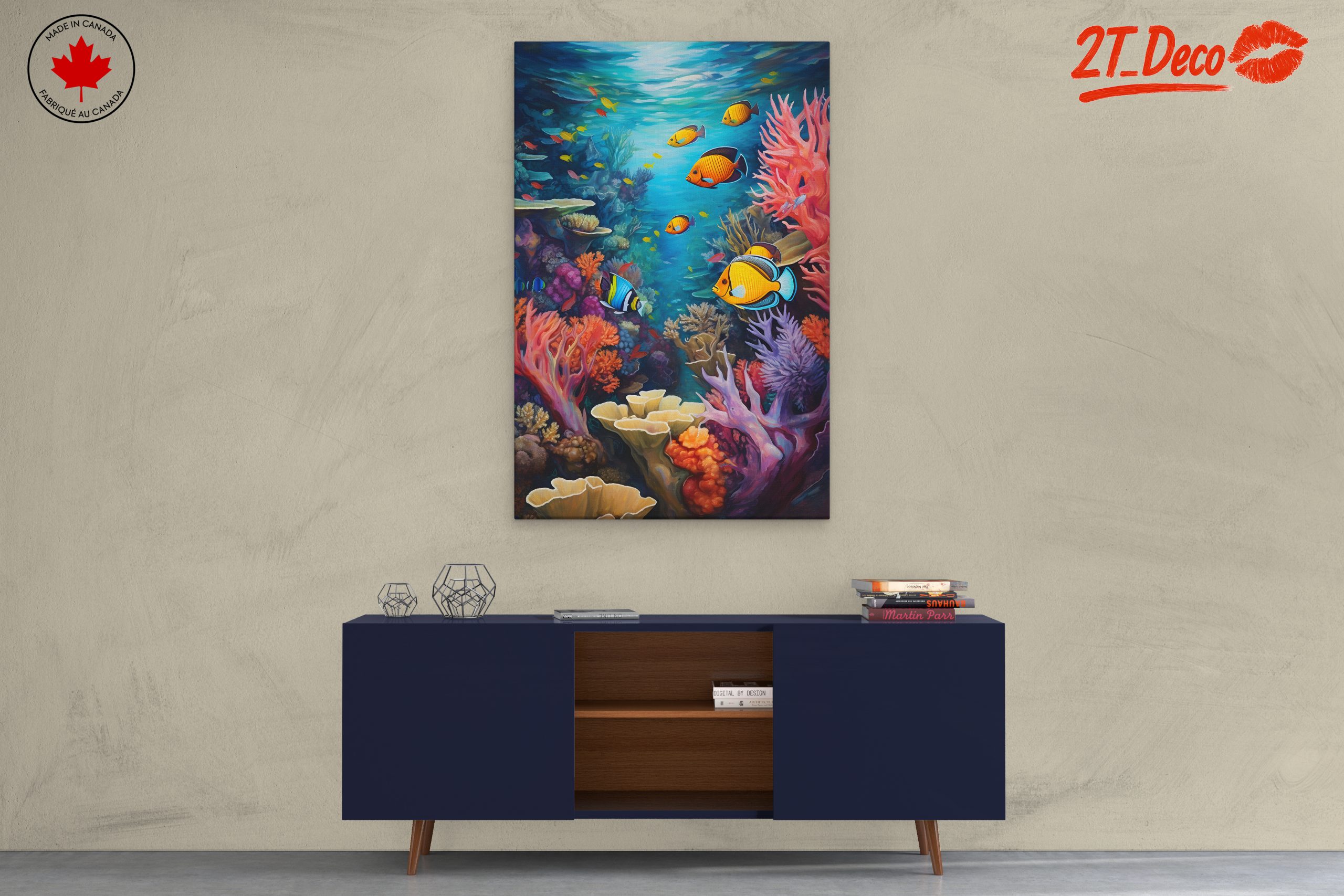 Colorful Abstract Marine Life Underwater Artwork - Image 3