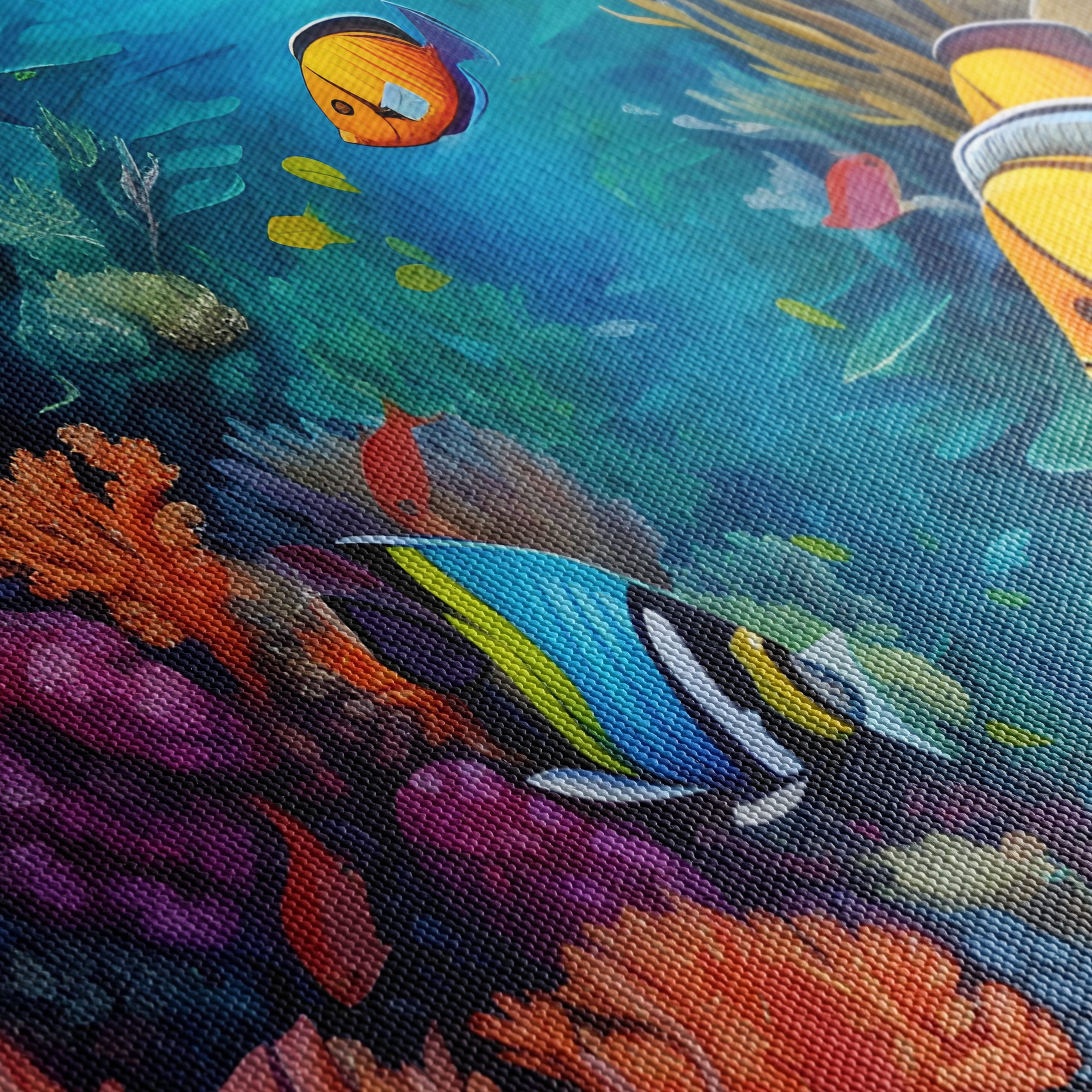 Colorful Abstract Marine Life Underwater Artwork - Image 5