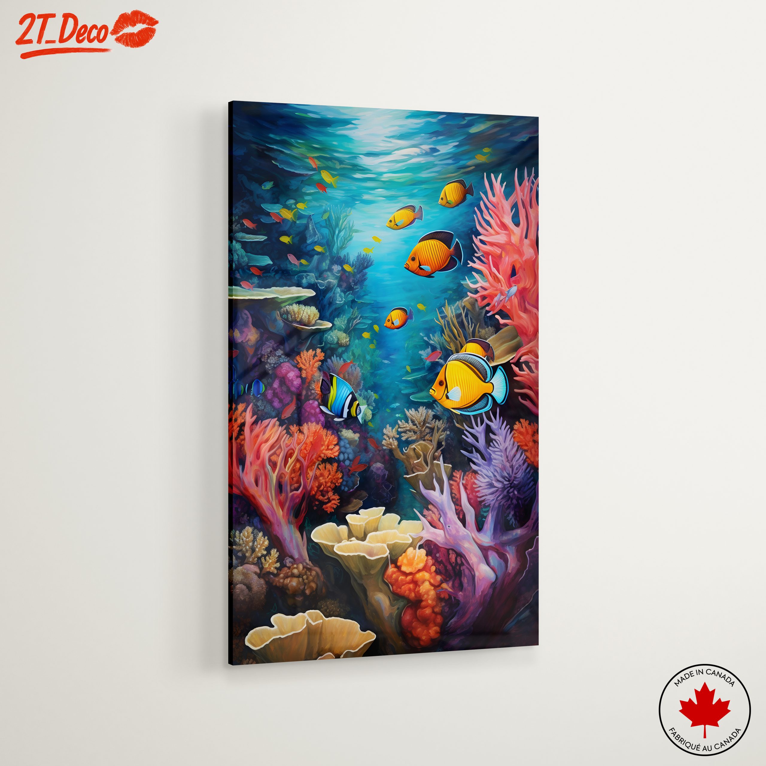 Colorful Abstract Marine Life Underwater Artwork - Image 6