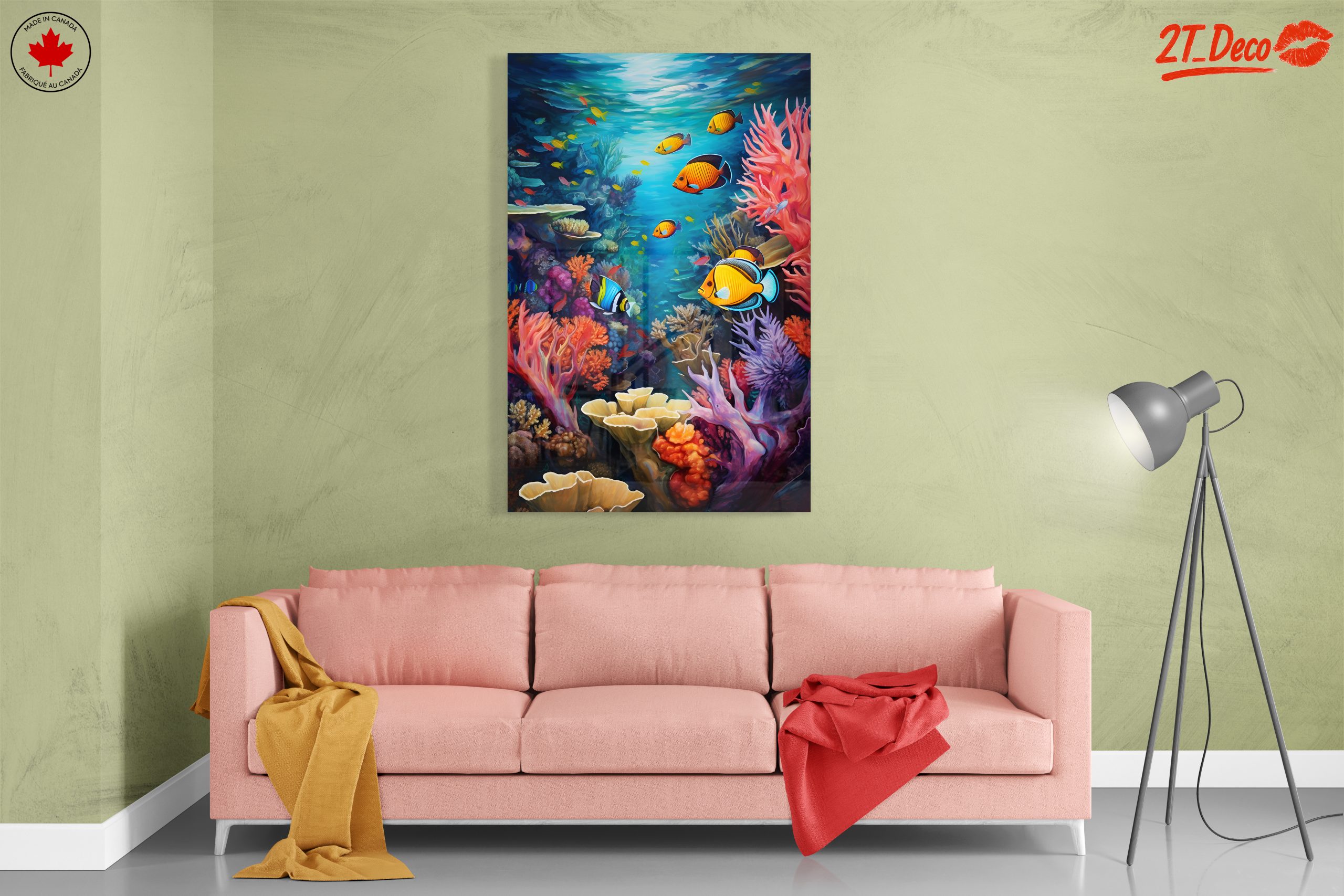 Colorful Abstract Marine Life Underwater Artwork - Image 7