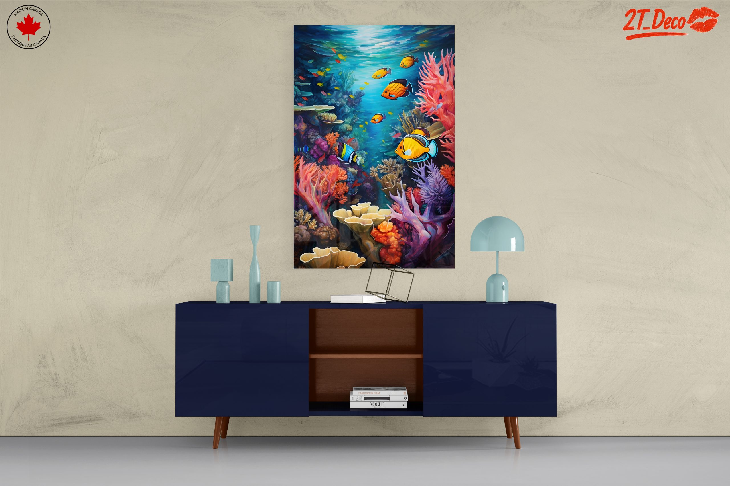 Colorful Abstract Marine Life Underwater Artwork - Image 8