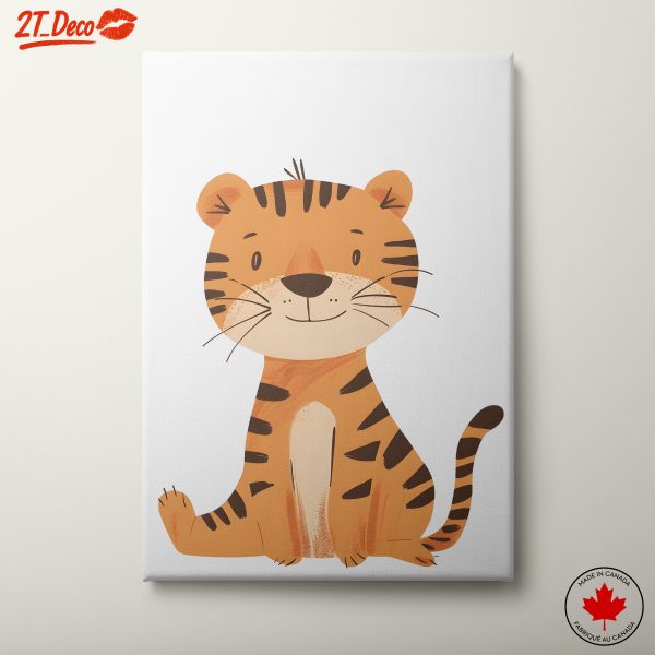 Adorable Tiger Illustration for Kids