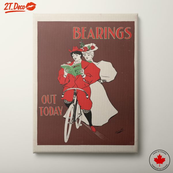 Vintage Women Cycling Illustration