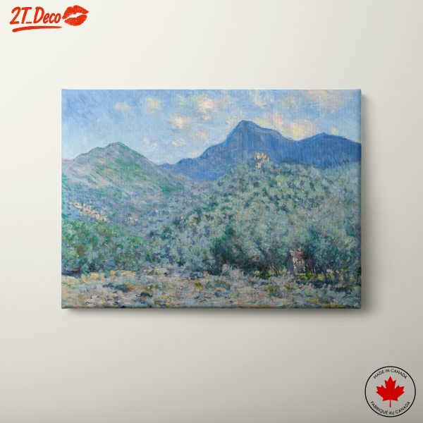 Impressionistic Abstract Landscape with Mountains