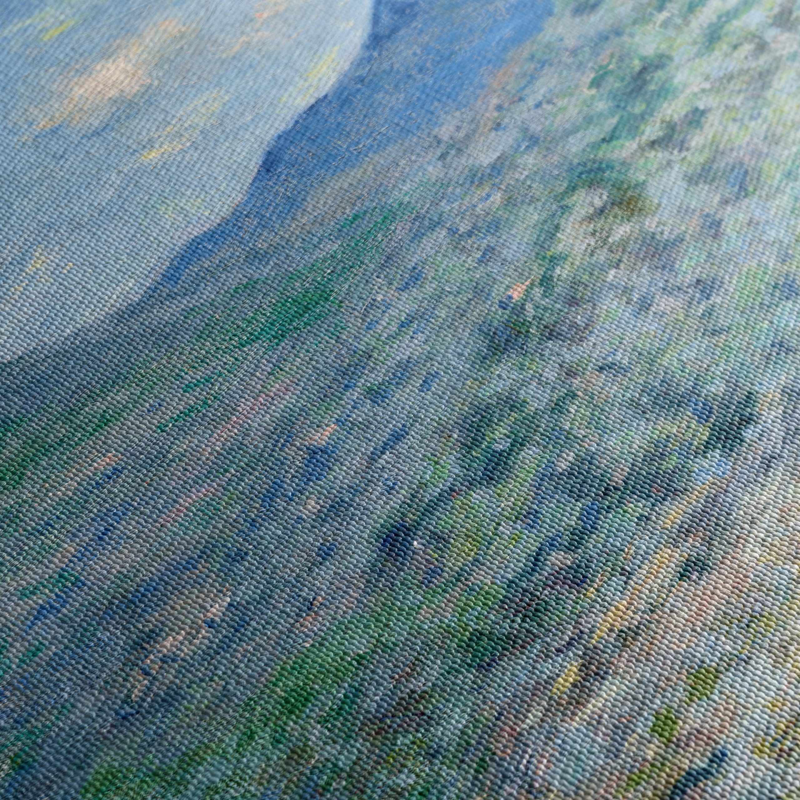 Impressionistic Abstract Landscape with Mountains - Image 5