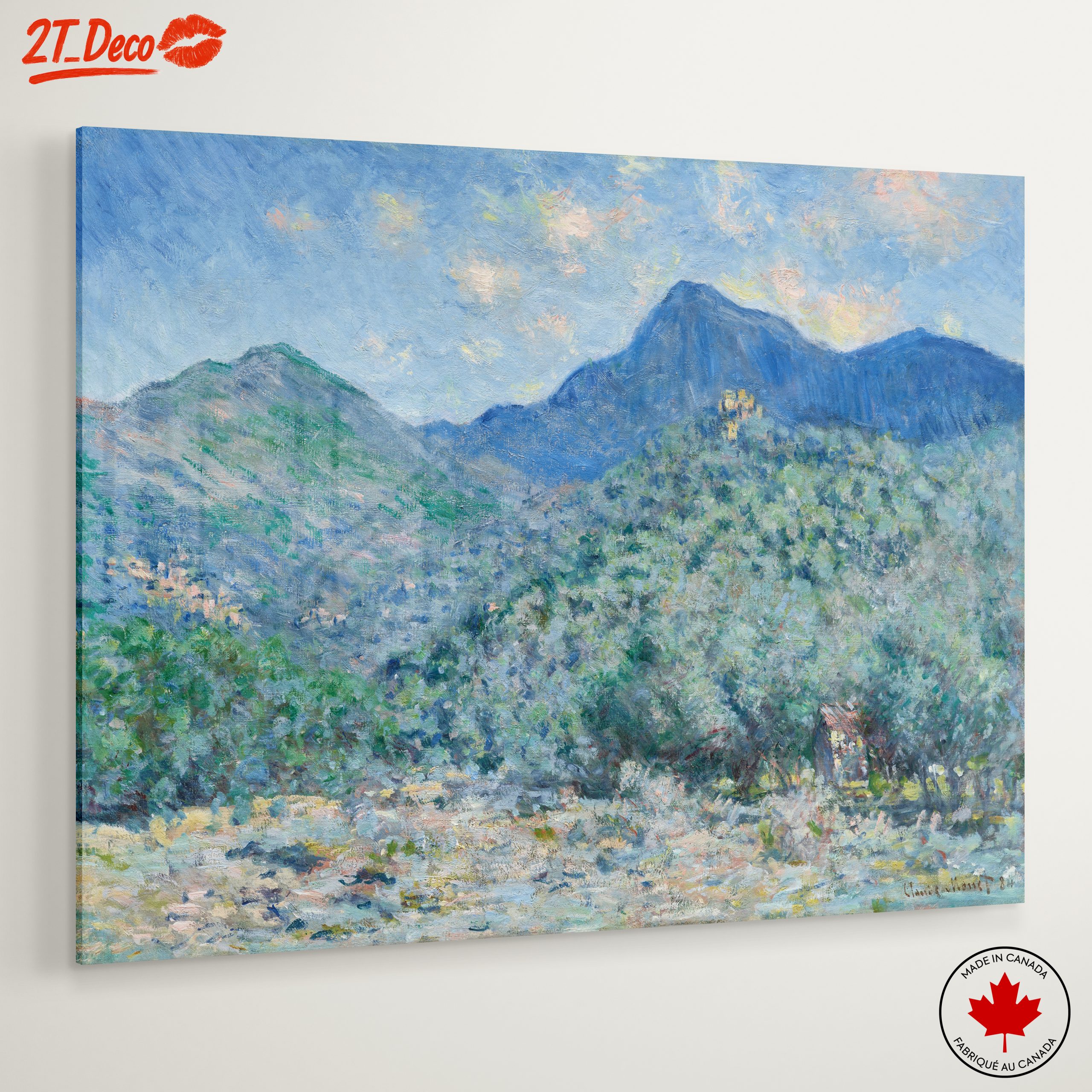 Impressionistic Abstract Landscape with Mountains - Image 6