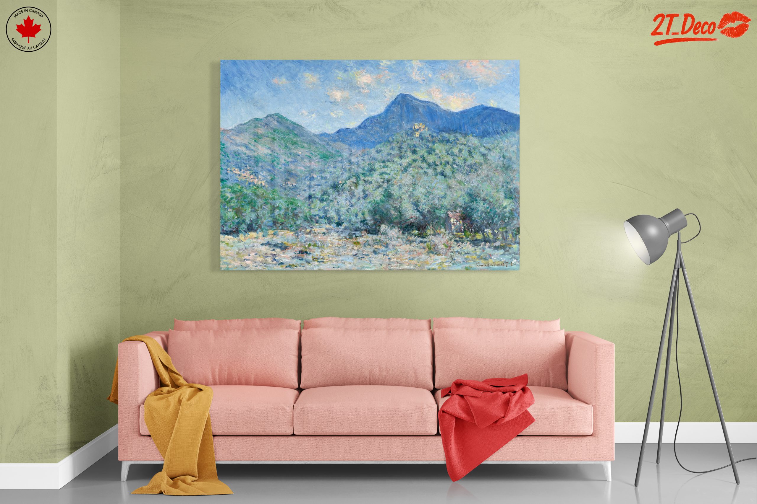 Impressionistic Abstract Landscape with Mountains - Image 7