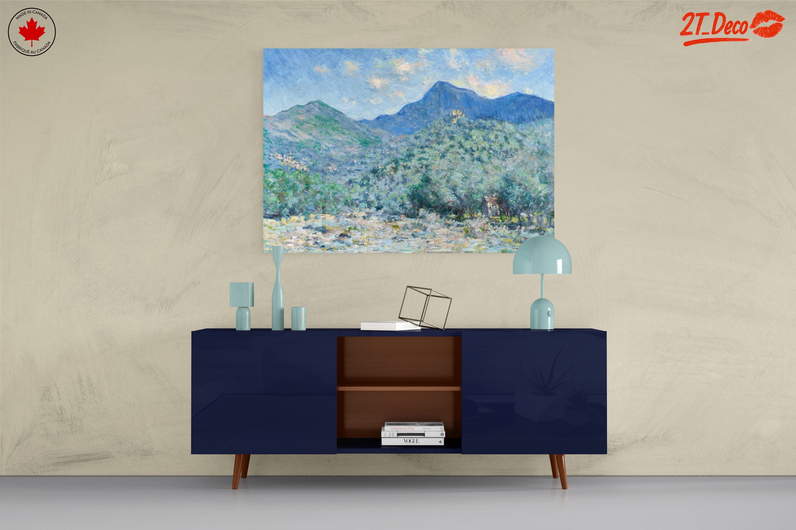Impressionistic Abstract Landscape with Mountains - Image 8