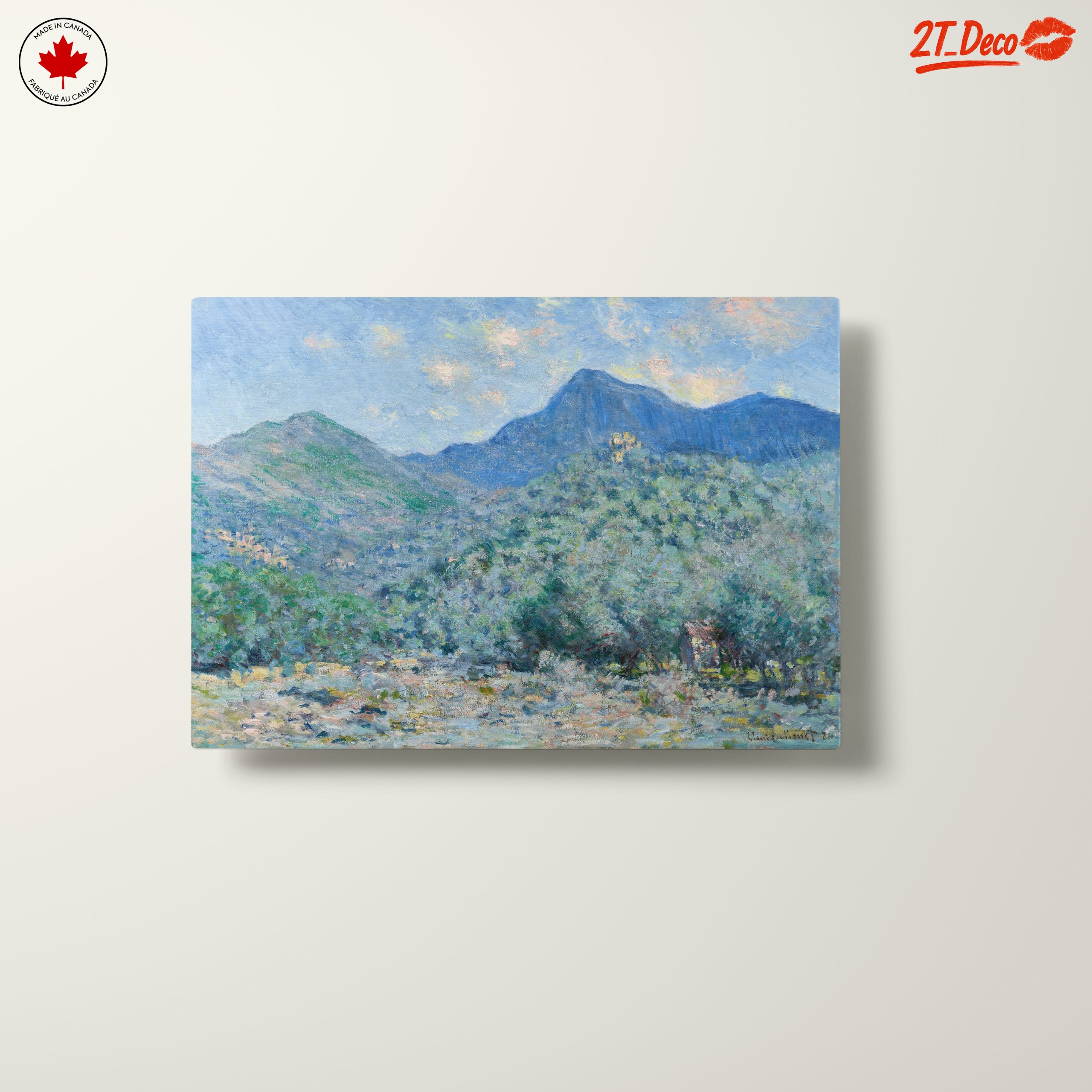 Impressionistic Abstract Landscape with Mountains - Image 10
