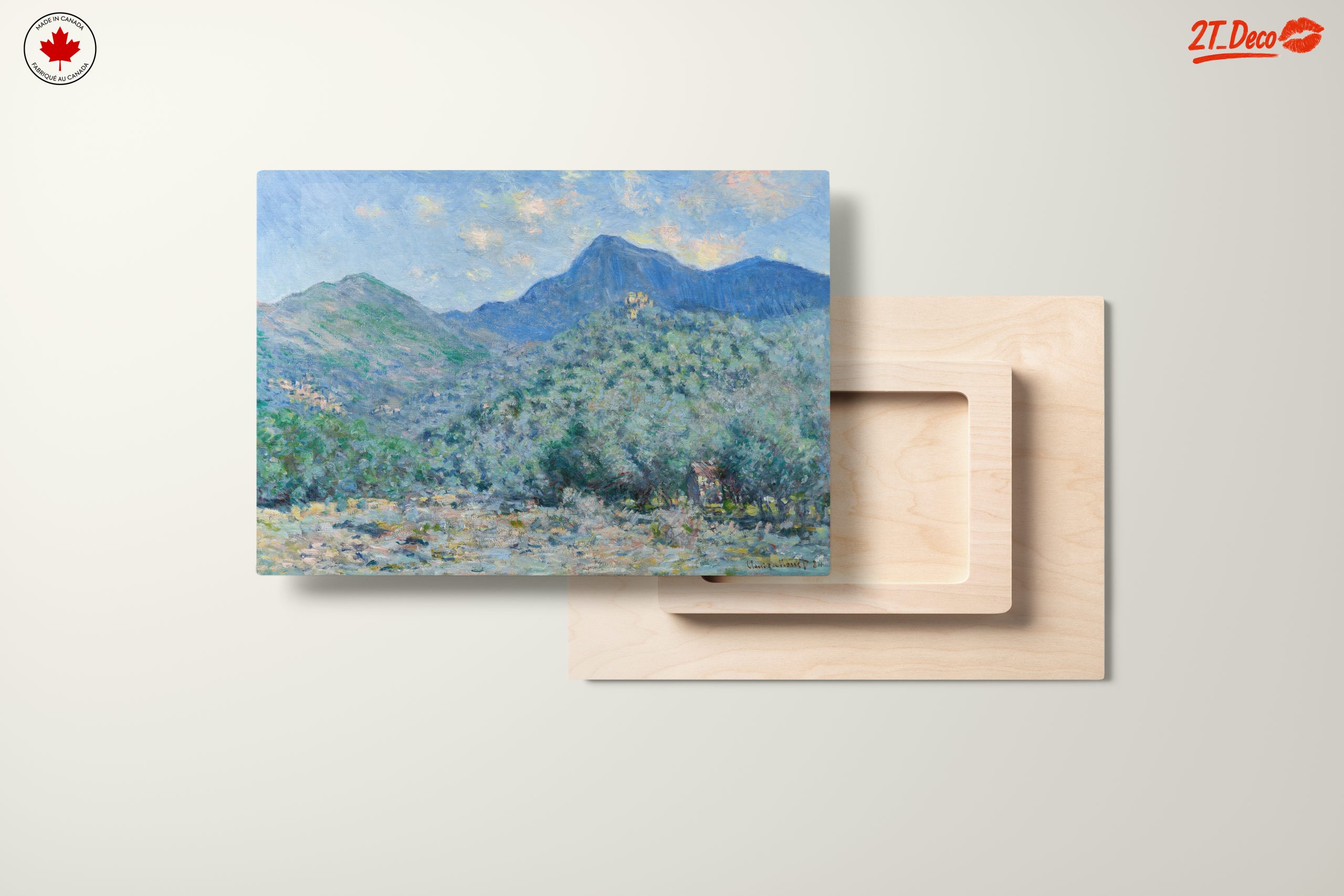 Impressionistic Abstract Landscape with Mountains - Image 11