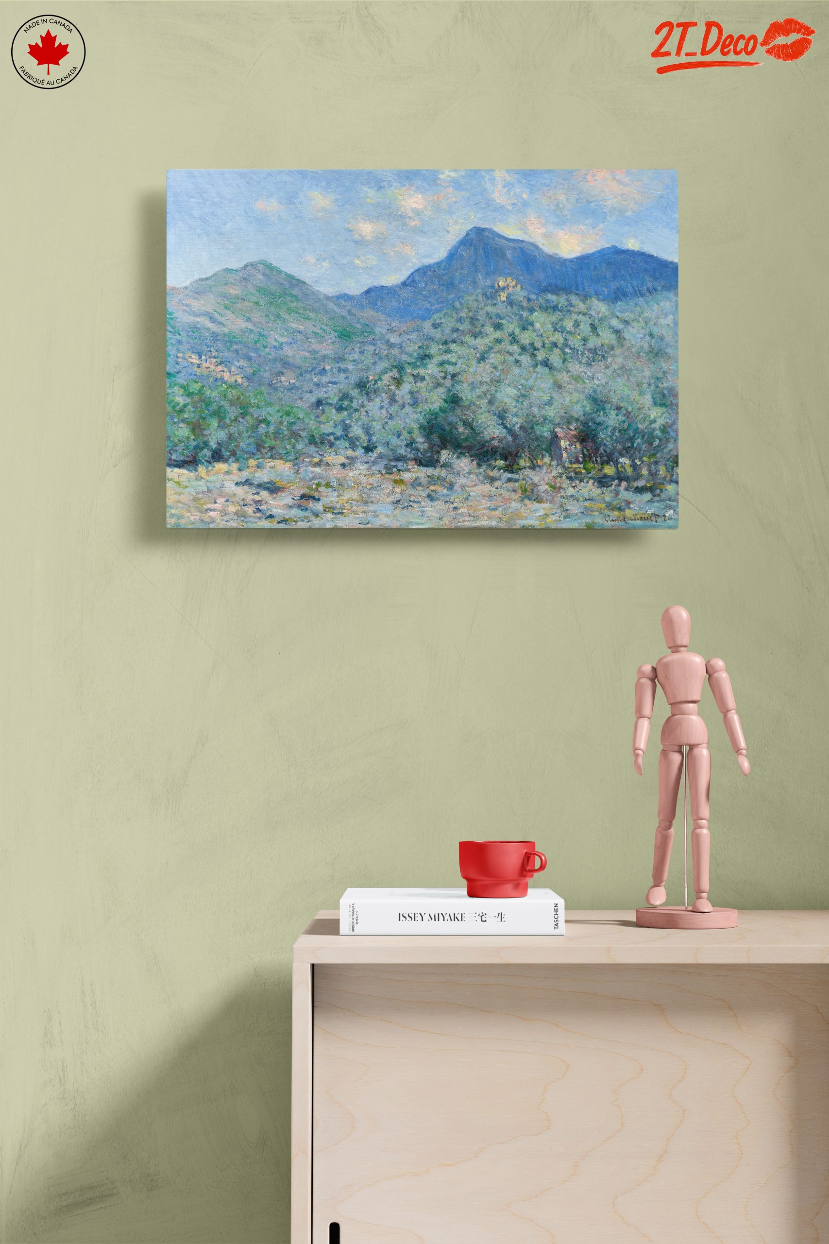 Impressionistic Abstract Landscape with Mountains - Image 14