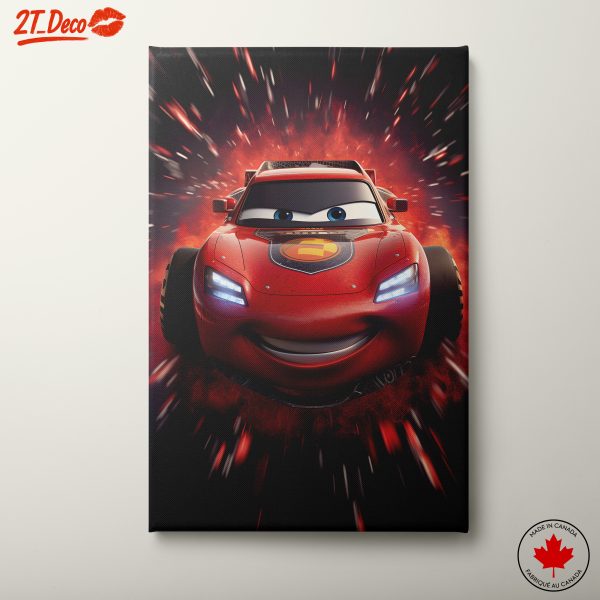 Dynamic Lightning McQueen Character Art