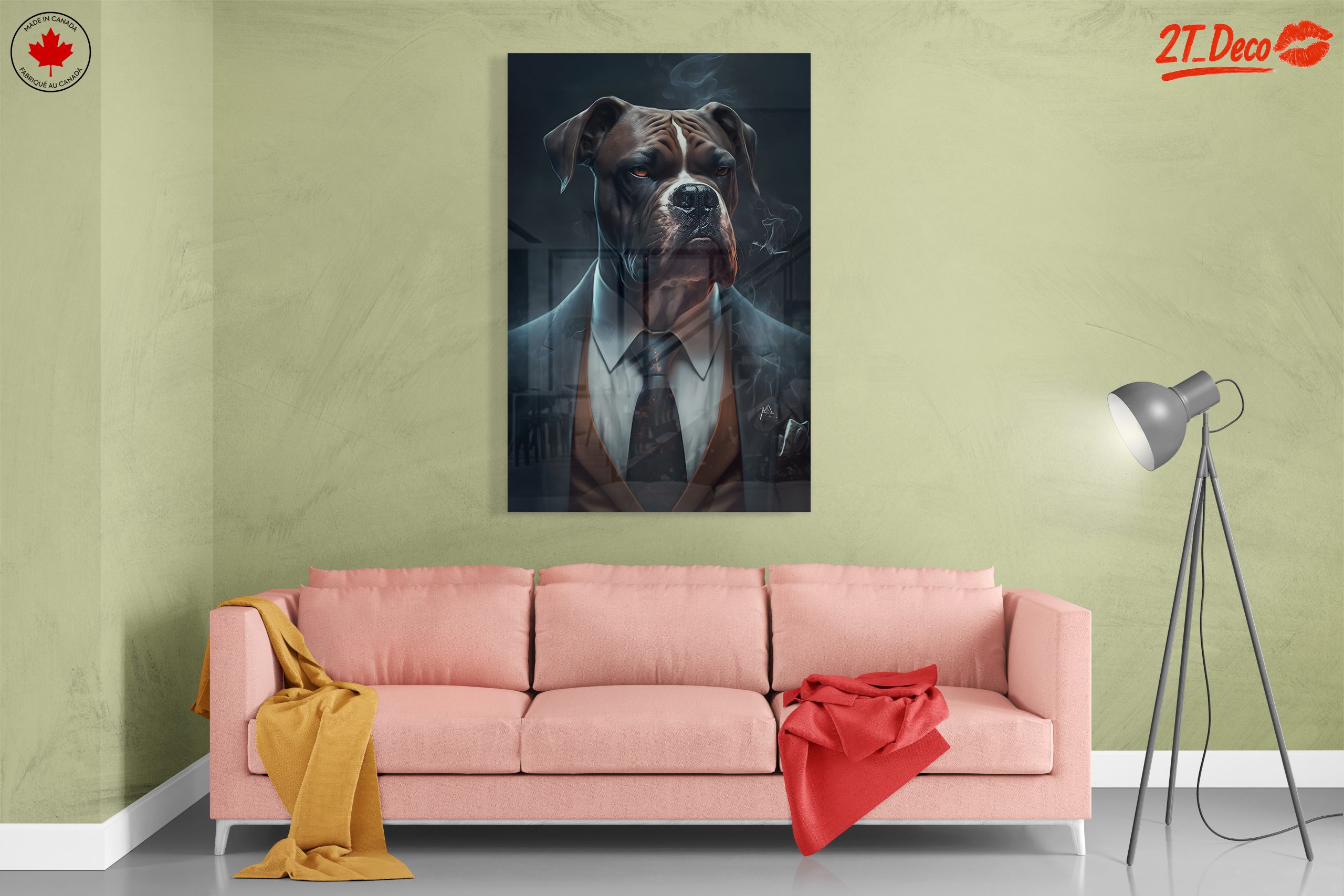 Elegant Dog in a Suit with Smoke - Image 7