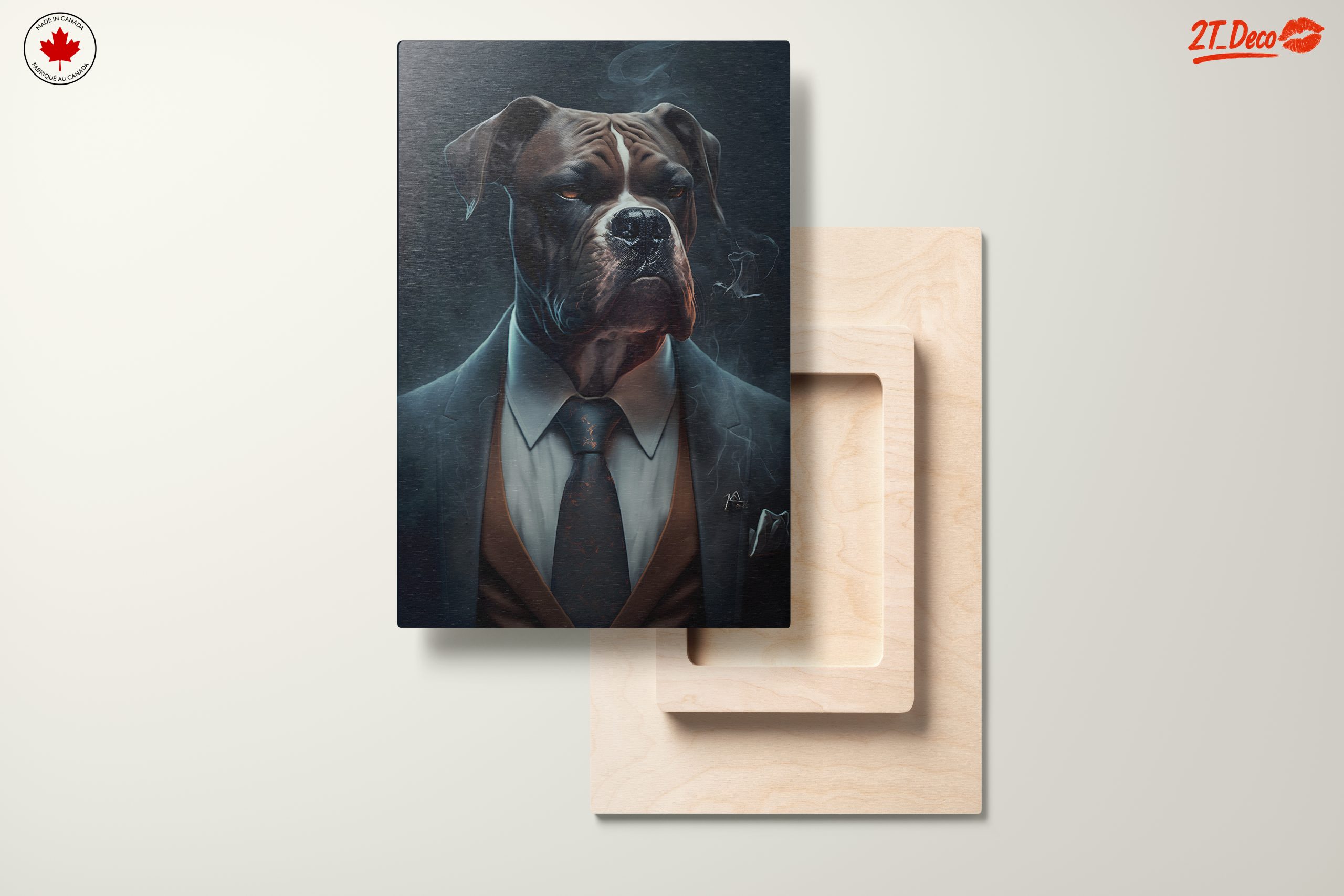 Elegant Dog in a Suit with Smoke - Image 11
