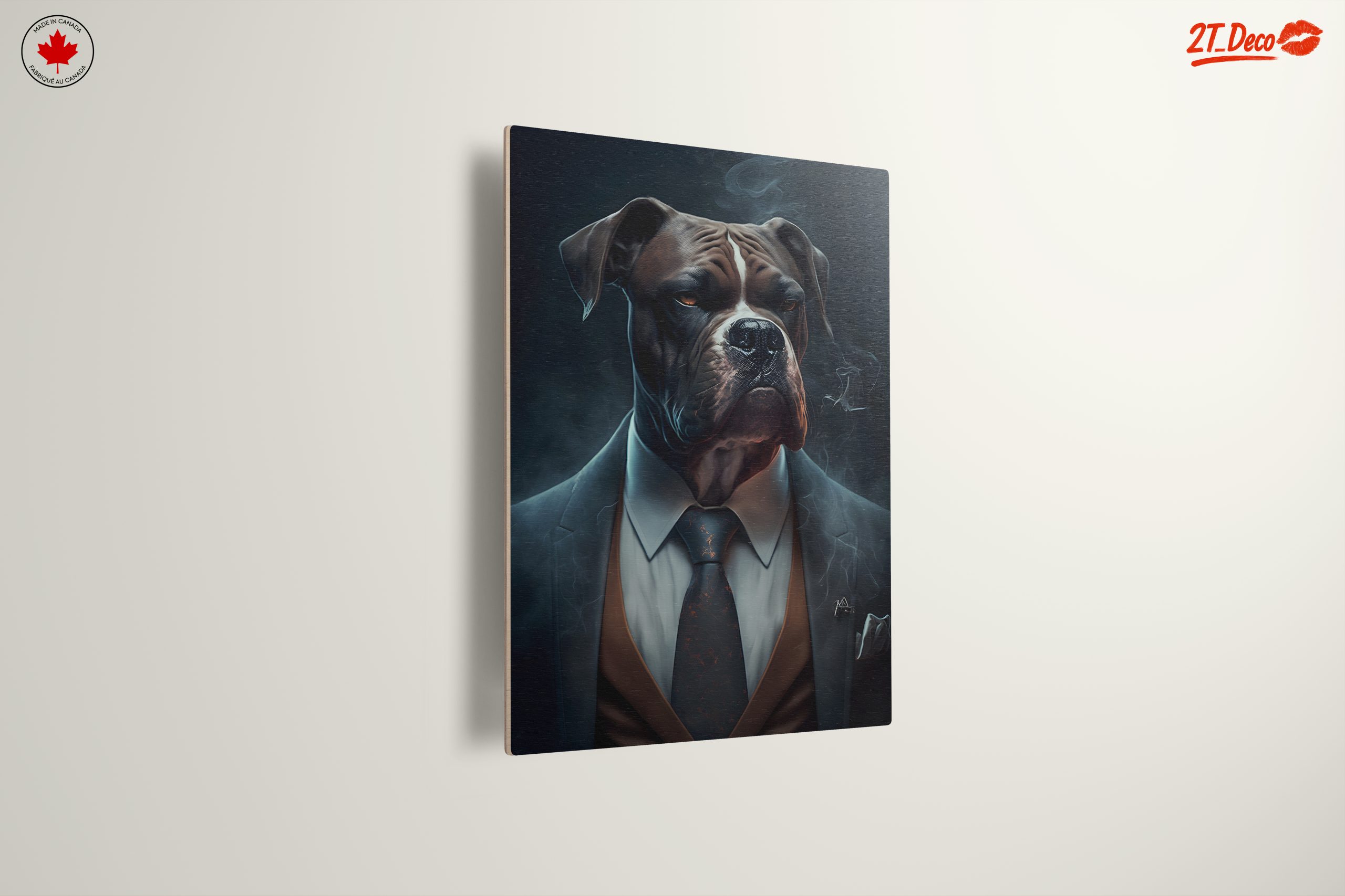 Elegant Dog in a Suit with Smoke - Image 13