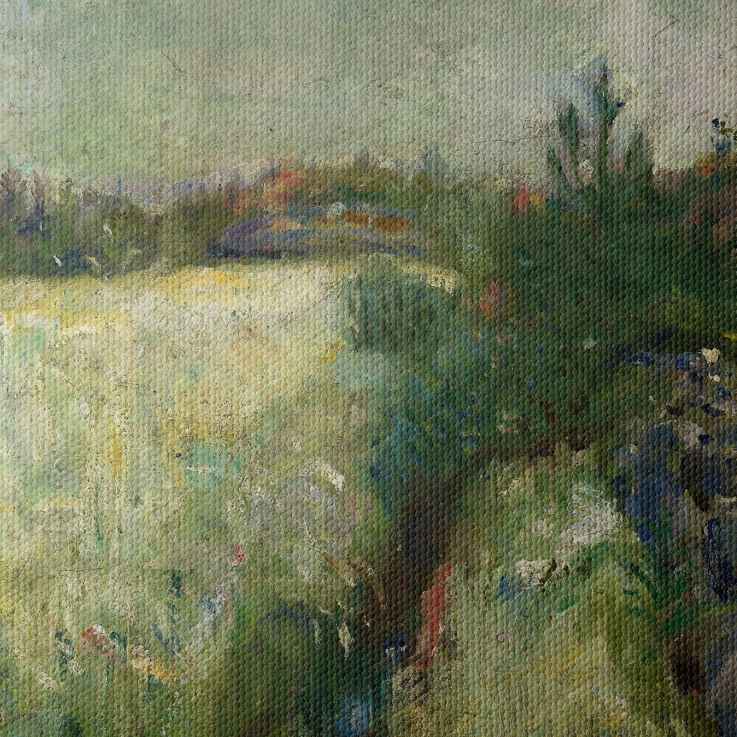 Abstract Landscape Painting with Moonlight - Image 4
