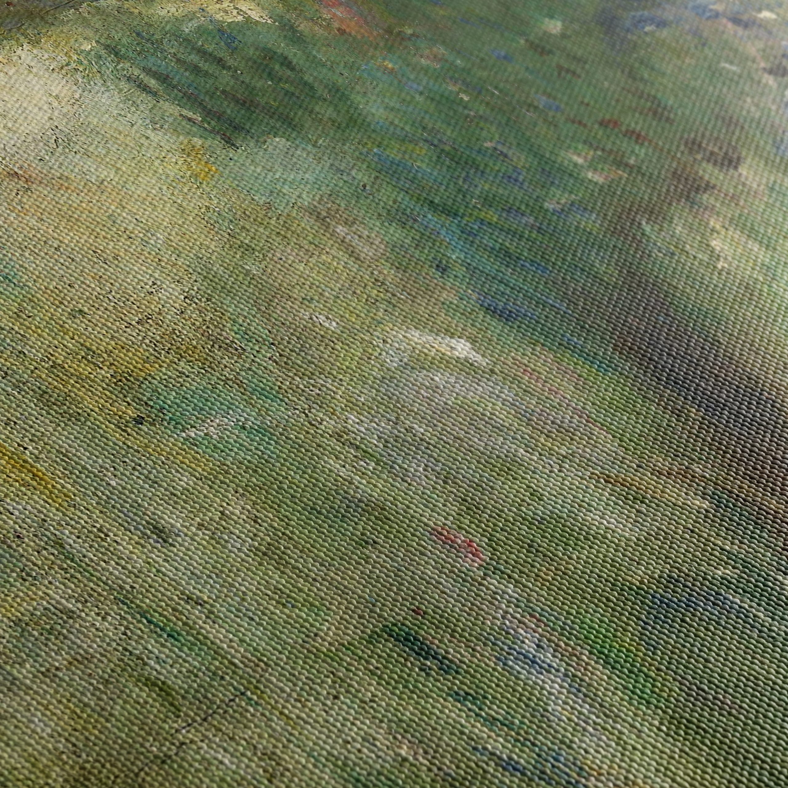 Abstract Landscape Painting with Moonlight - Image 5