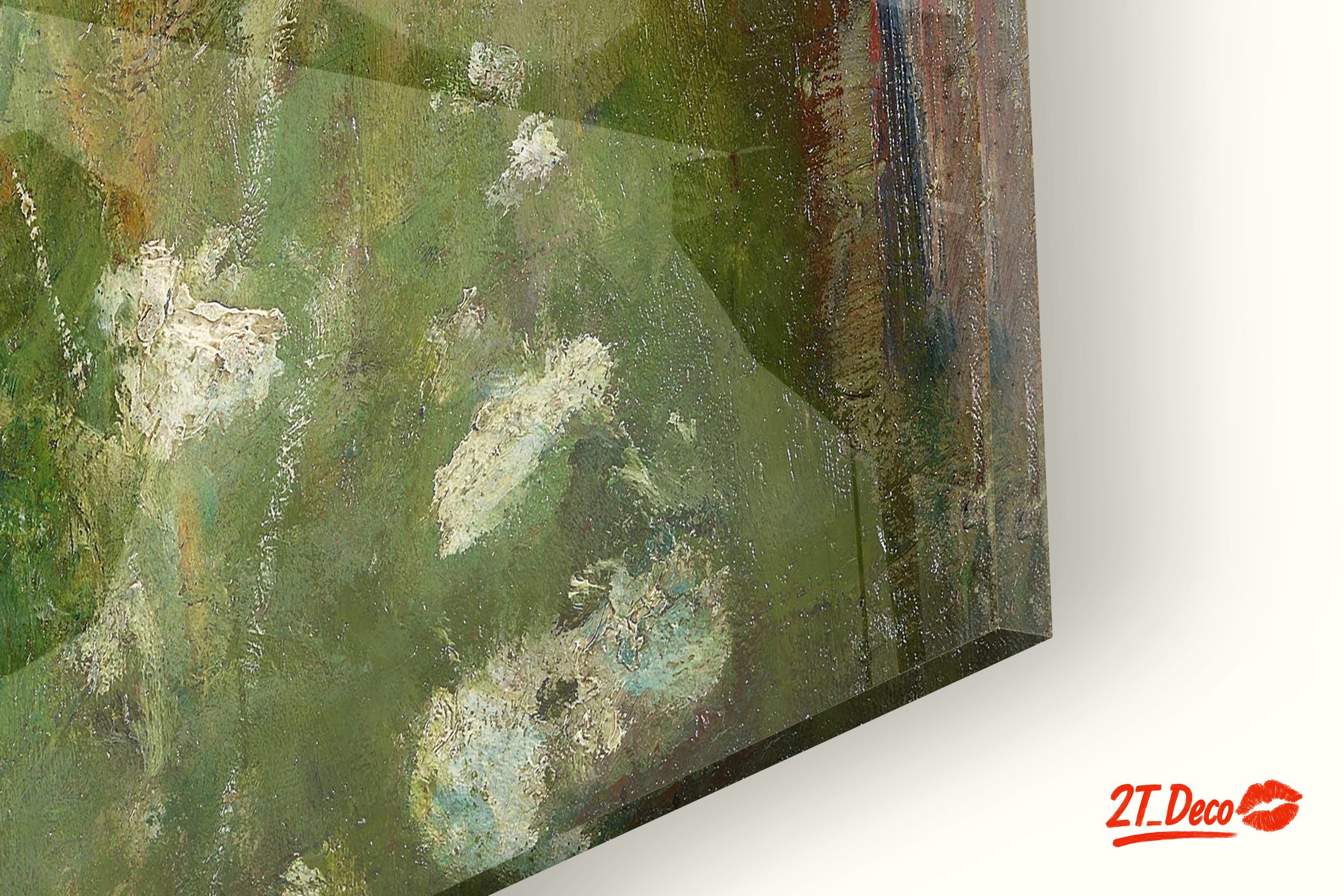 Abstract Landscape Painting with Moonlight - Image 9