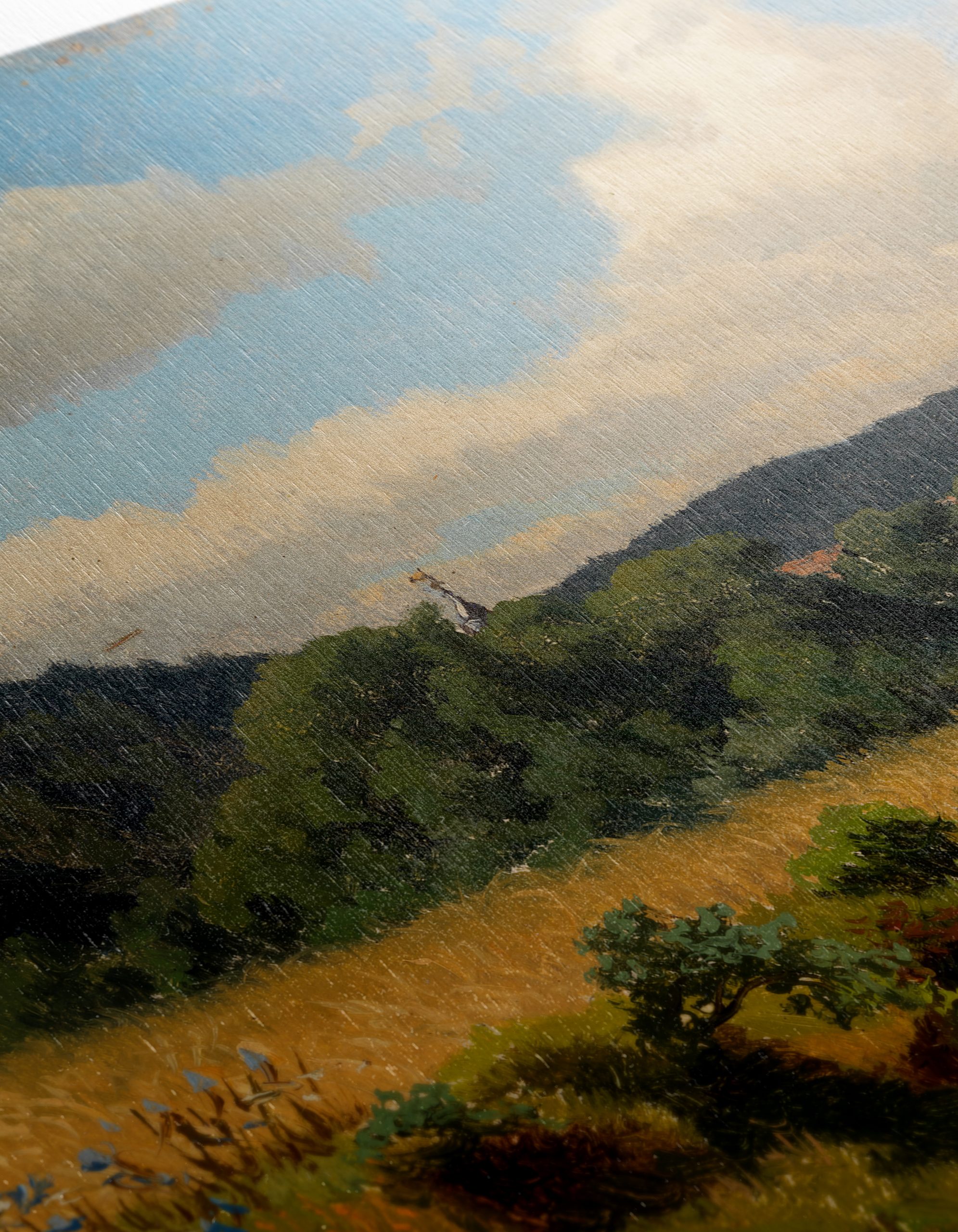 Peaceful Abstract Landscape with Hills and Clouds - Image 12