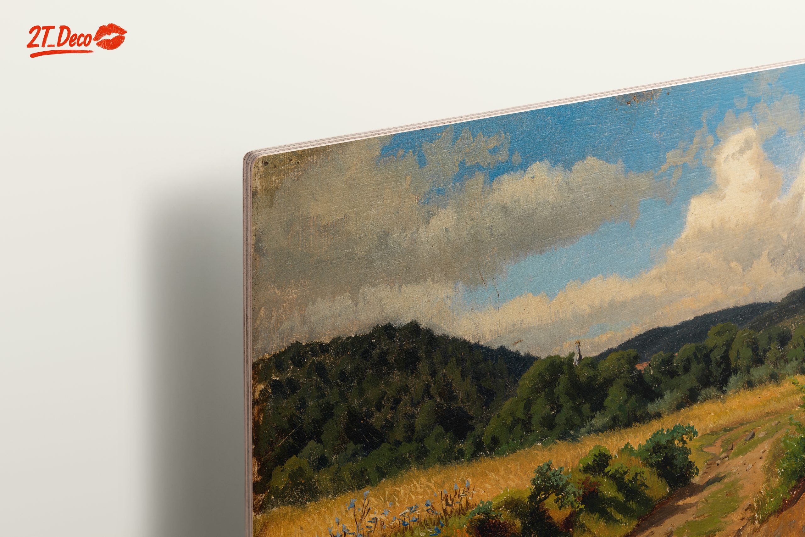 Peaceful Abstract Landscape with Hills and Clouds - Image 15