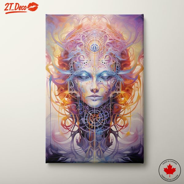 Abstract Contemporary Portrait with Ethereal Features