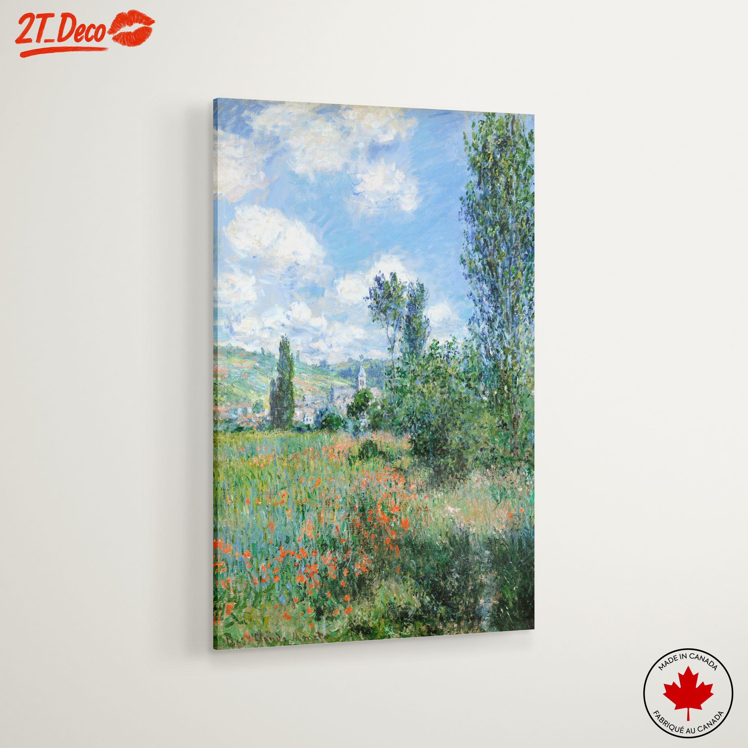 Beautiful Nature Landscape with Poppies and Trees - Image 6