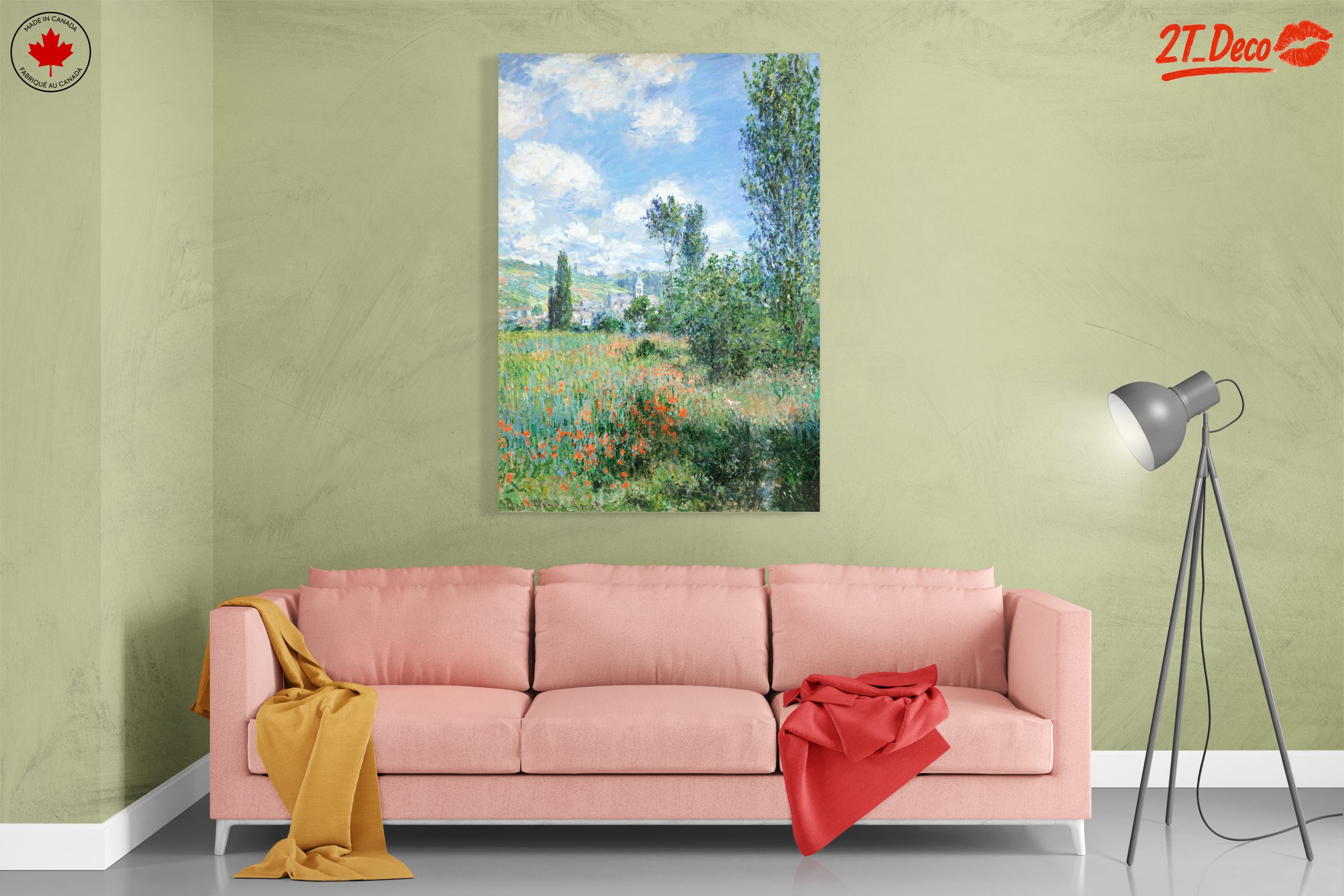 Beautiful Nature Landscape with Poppies and Trees - Image 7