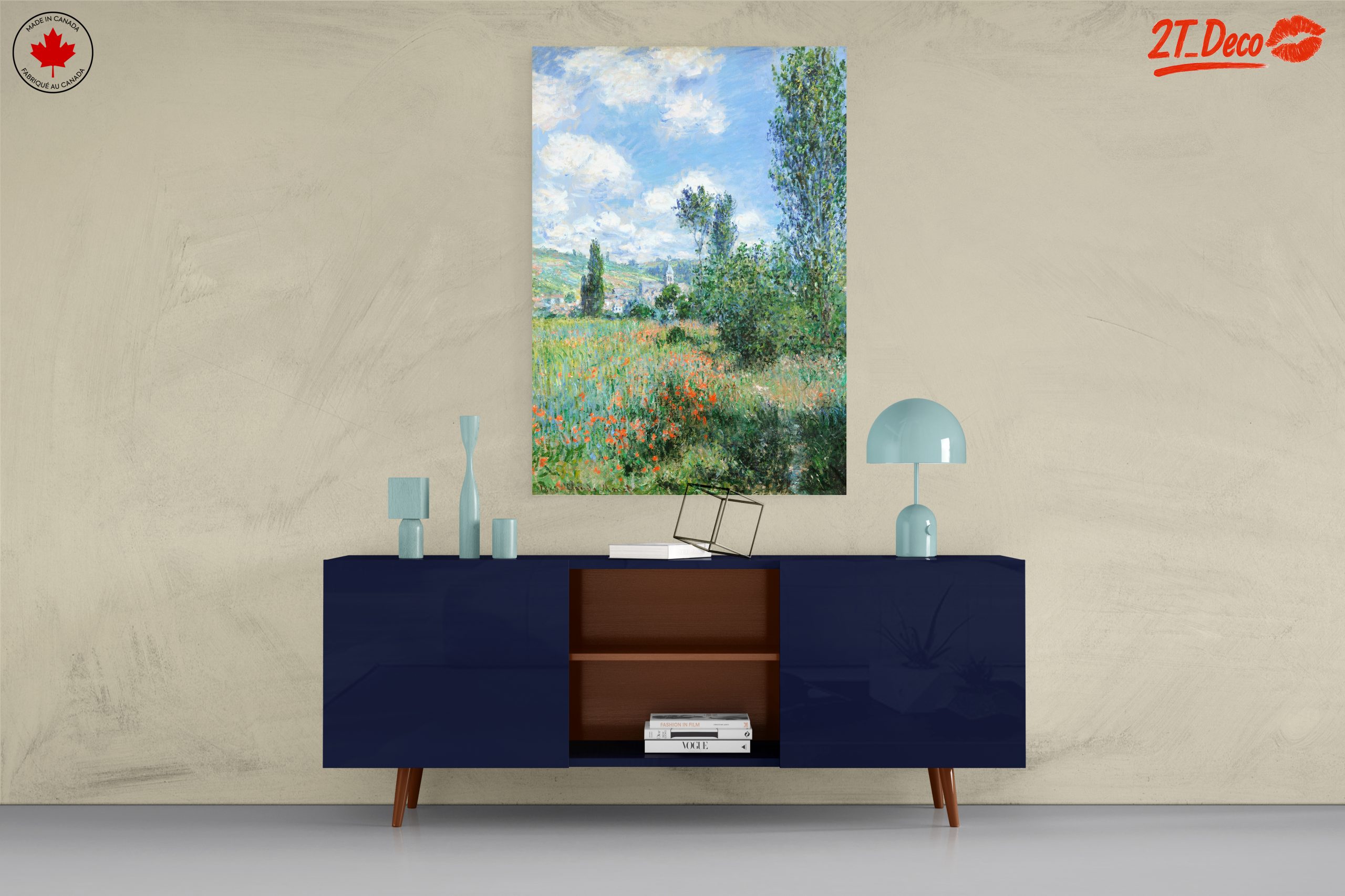 Beautiful Nature Landscape with Poppies and Trees - Image 8