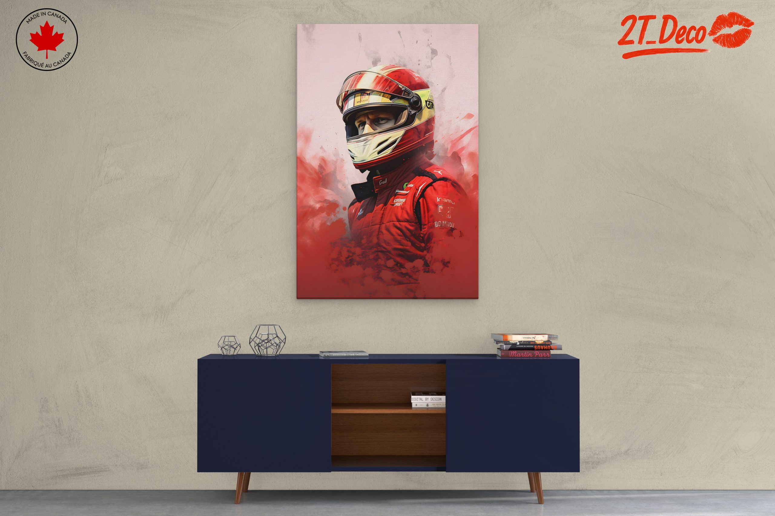 Dynamic Race Car Driver Portrait - Image 3