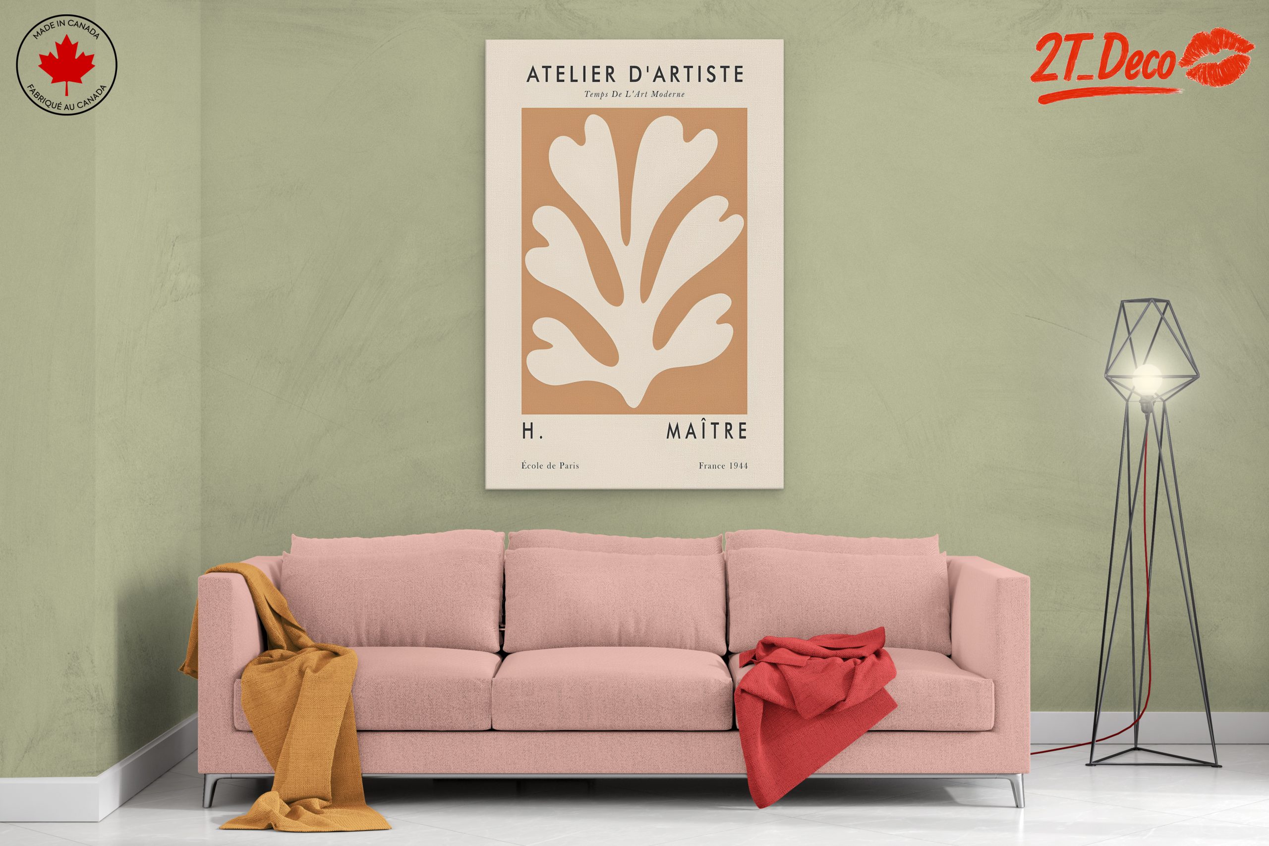 Botanical Abstract Art with Organic Shapes 2 - Image 2