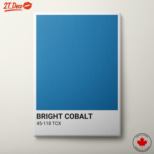 Vibrant Bright Cobalt Color Artwork