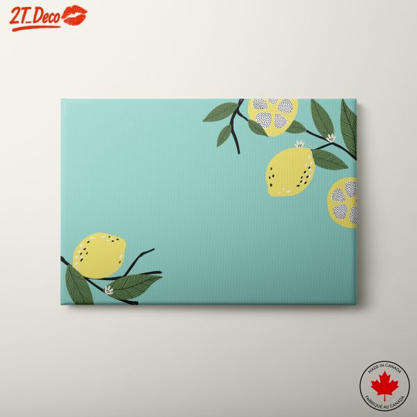 Stylized Lemon Abstract Art