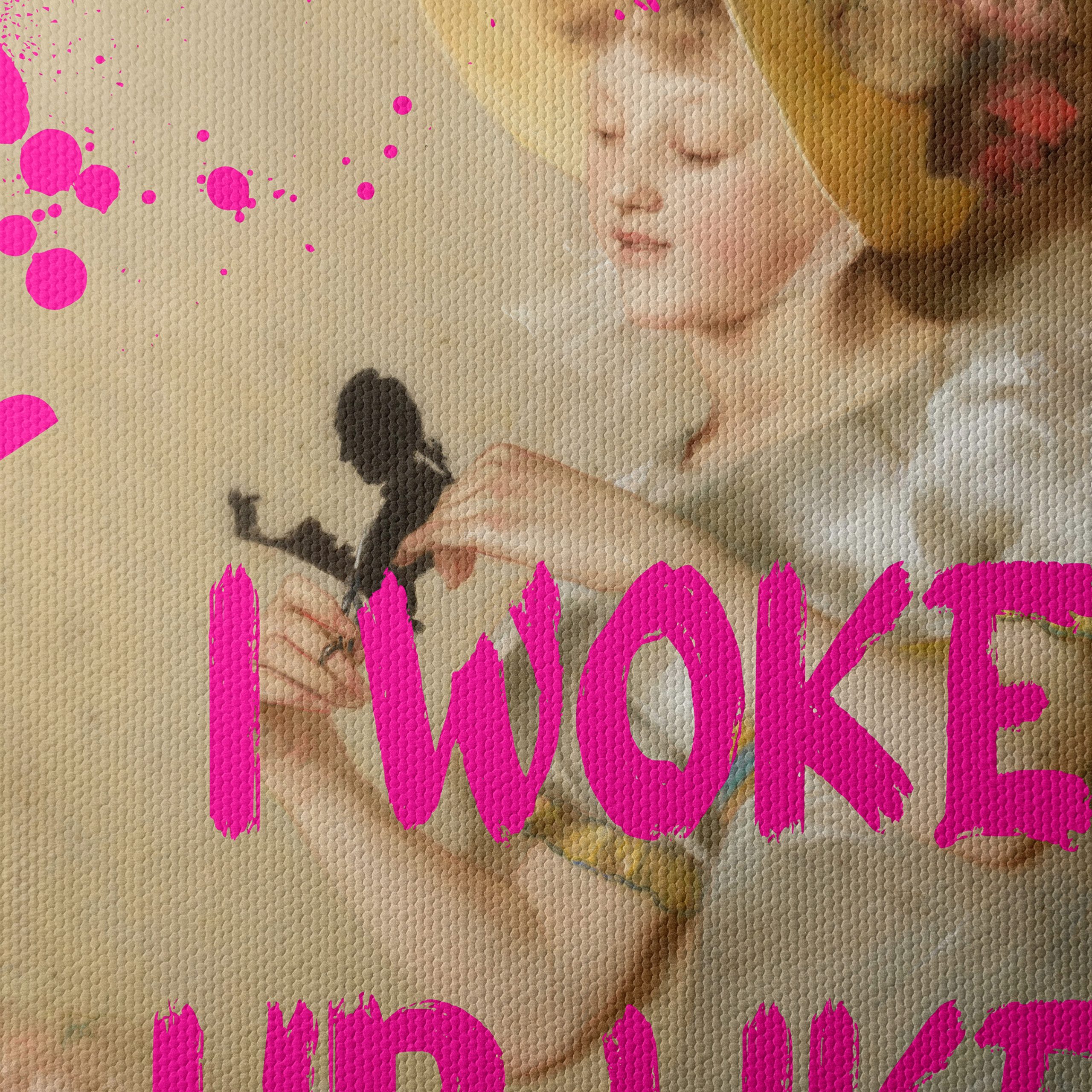 Modern Art with Bold Pink Words - Image 4