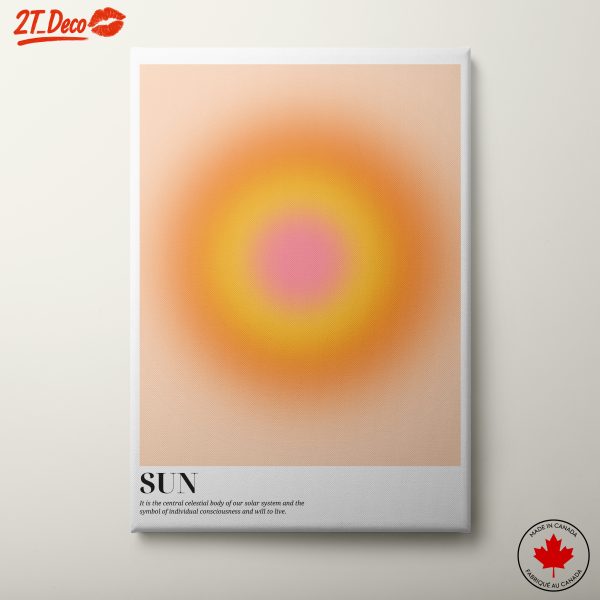 Vibrant Abstract Art featuring Sun Imagery