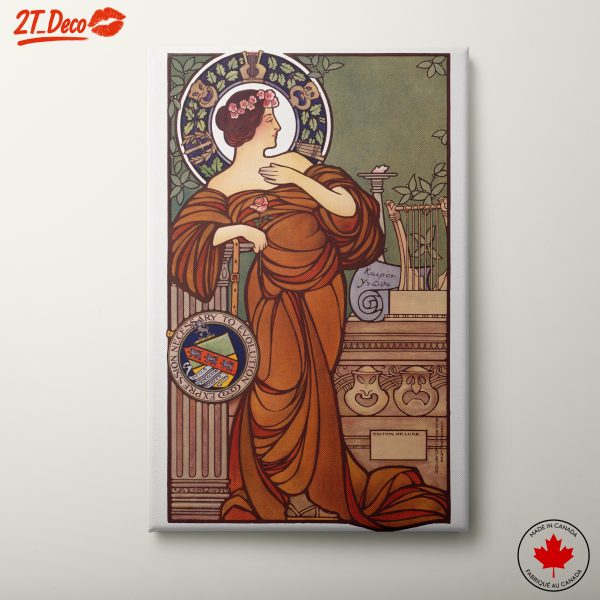 Alphonse Mucha Inspired Vintage Art