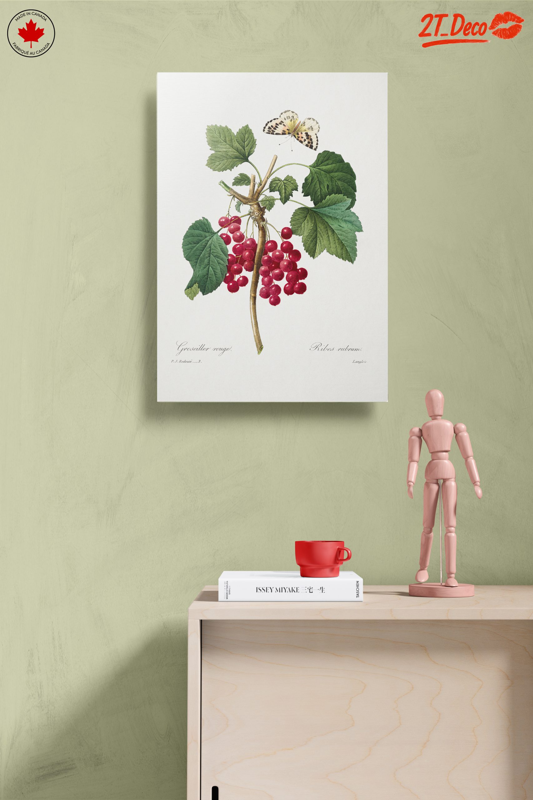 Red Currants and Butterfly Botanical Art - Image 14