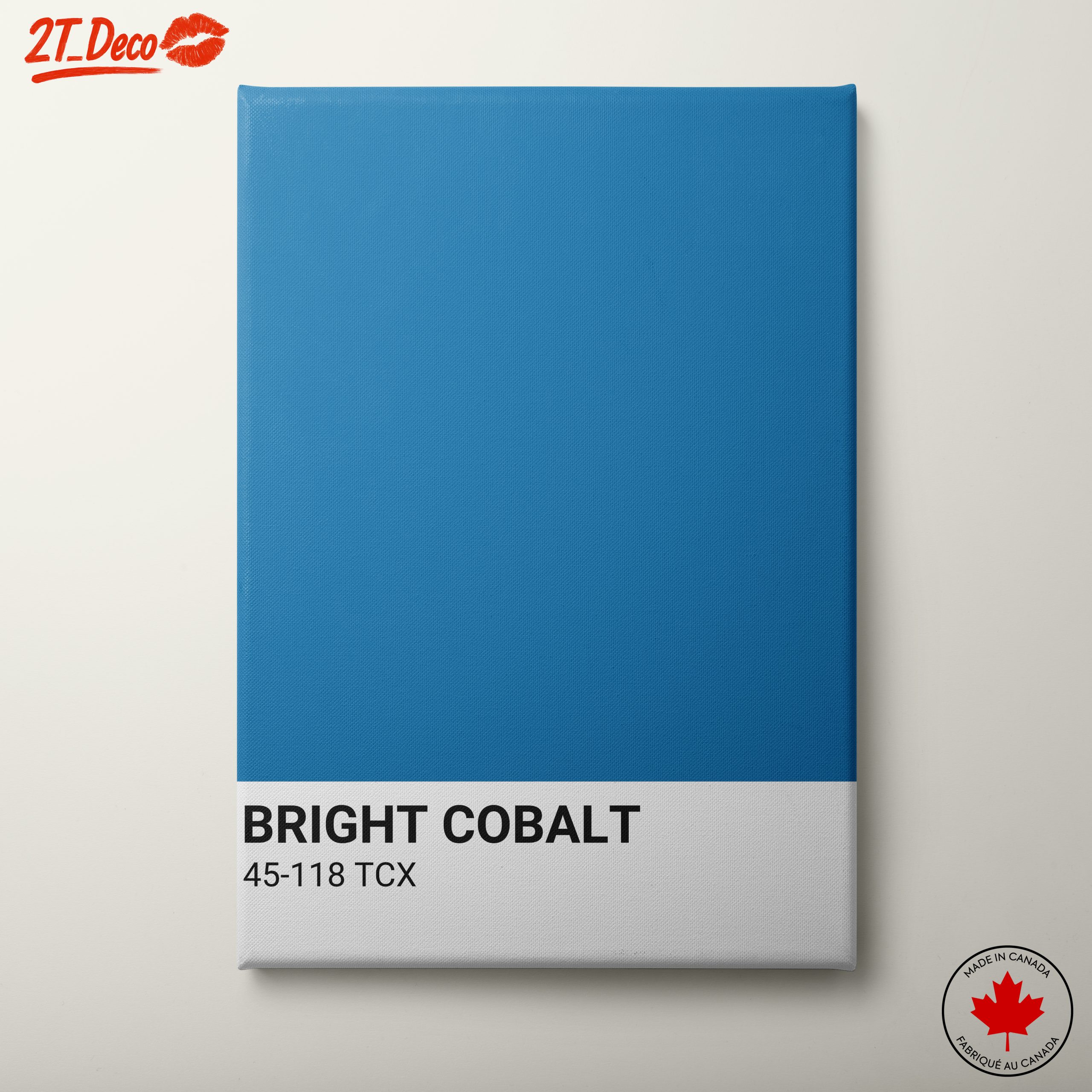 Bright Cobalt Solid Color Artwork