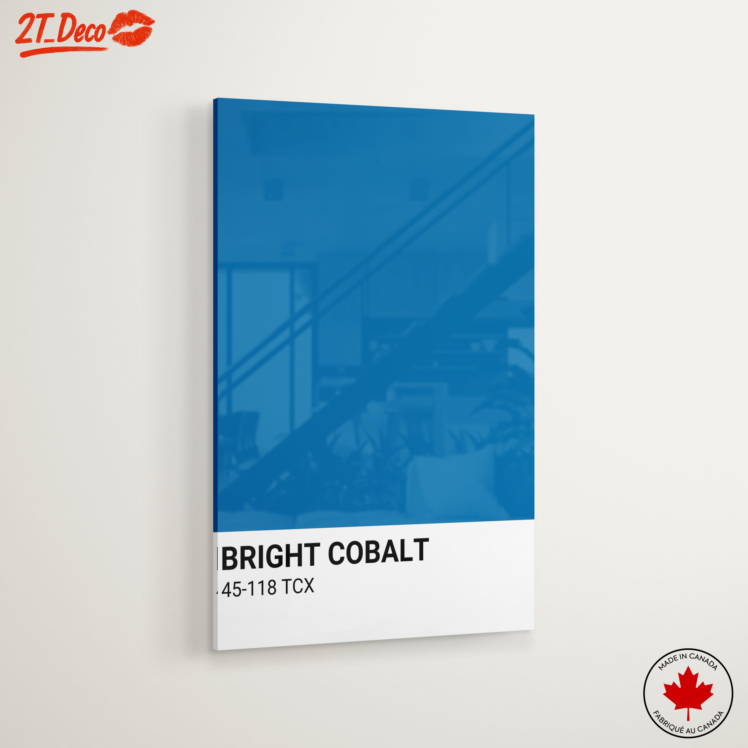 Bright Cobalt Solid Color Artwork - Image 6