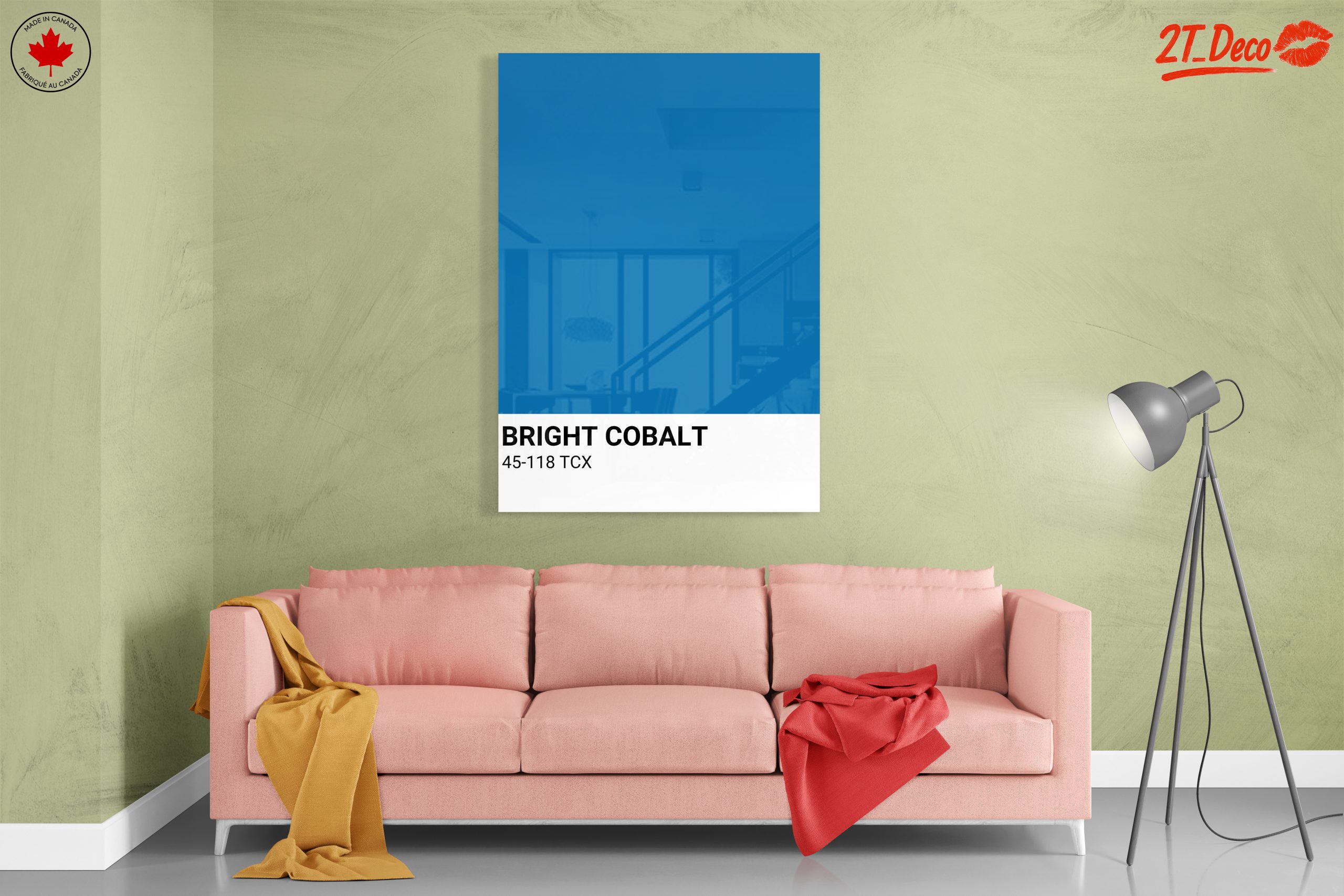 Bright Cobalt Solid Color Artwork - Image 7