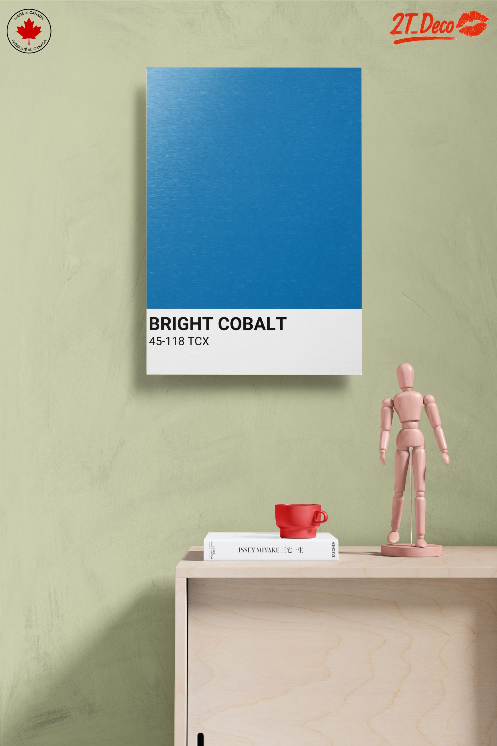 Bright Cobalt Solid Color Artwork - Image 14