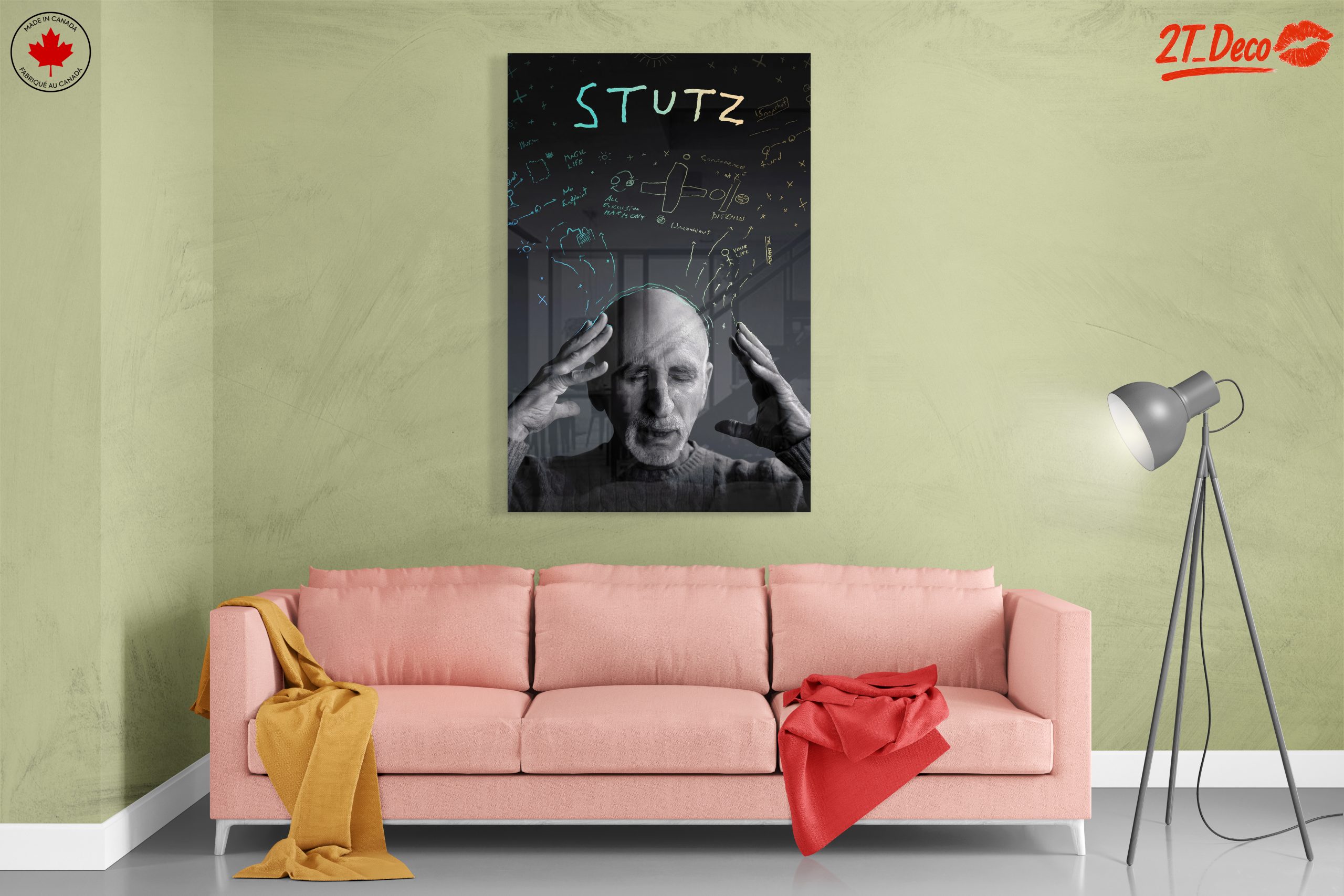 Thoughtful Contemporary Portrait with Abstract Elements - Image 7