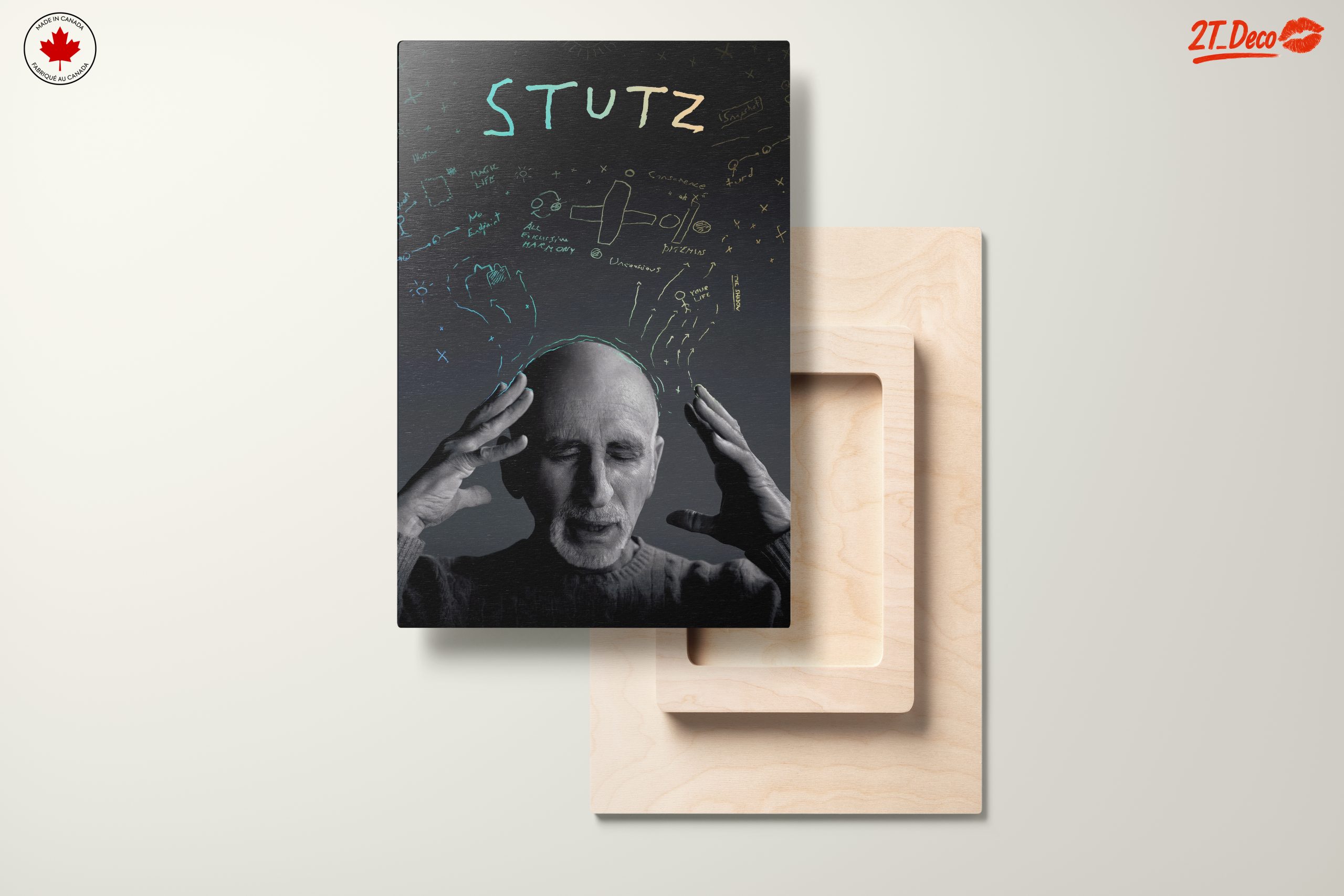Thoughtful Contemporary Portrait with Abstract Elements - Image 11