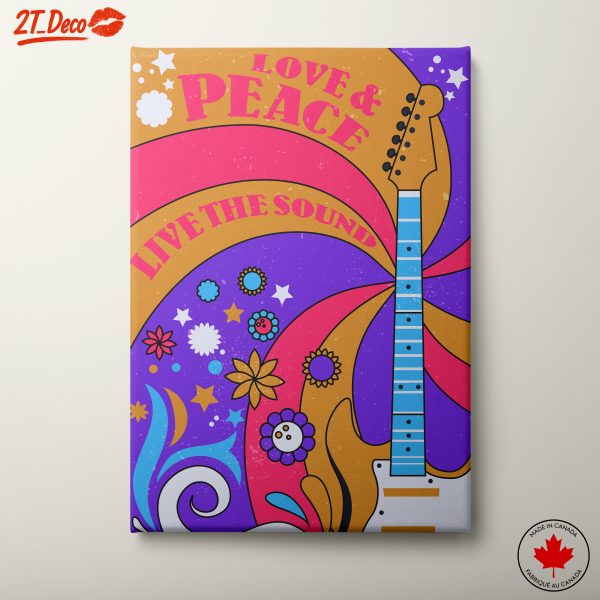 Live The Sound Pop Art Guitar