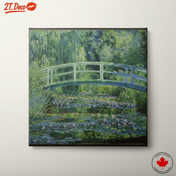 Lush Green Bridge Over Water Lilies